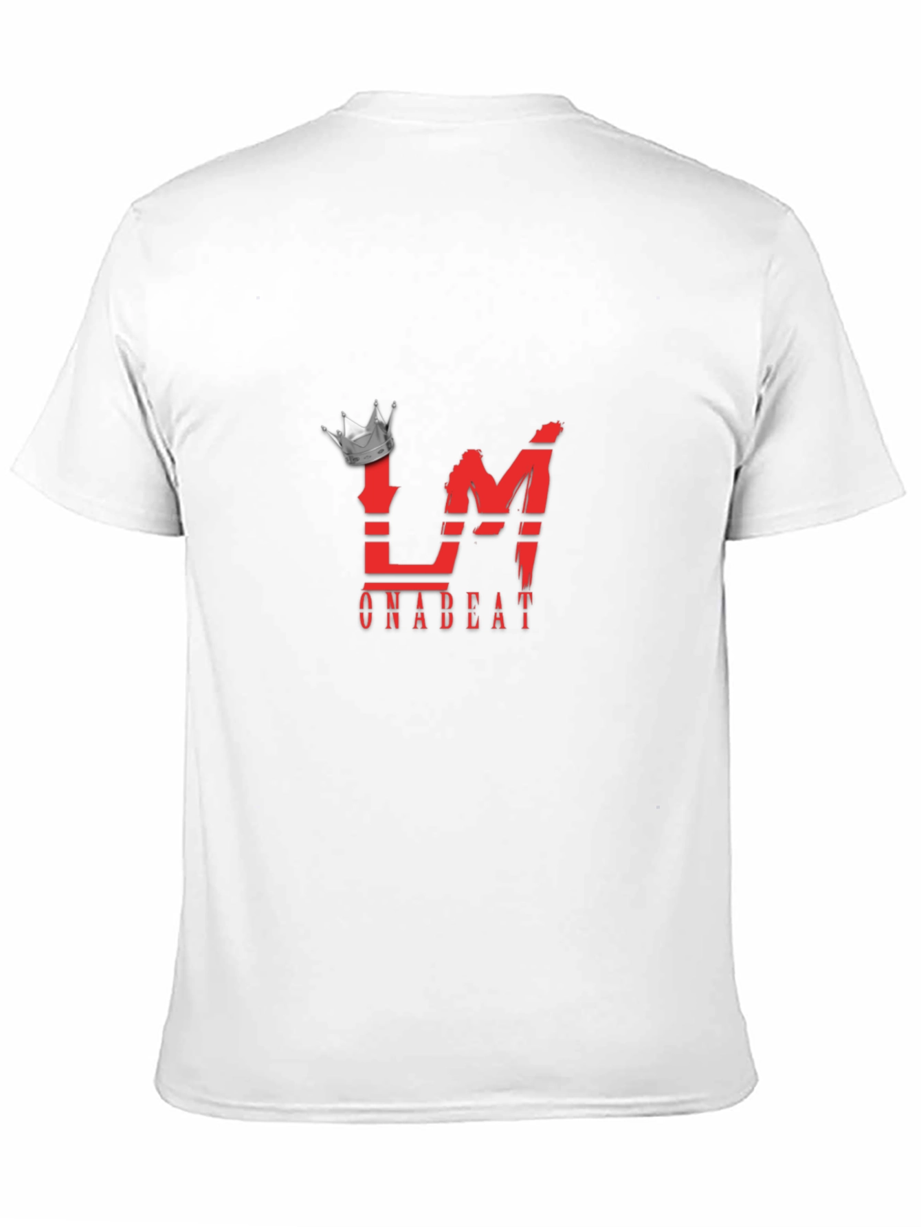 Mens Black Graphic Tee - Crown LM Onabeat Design