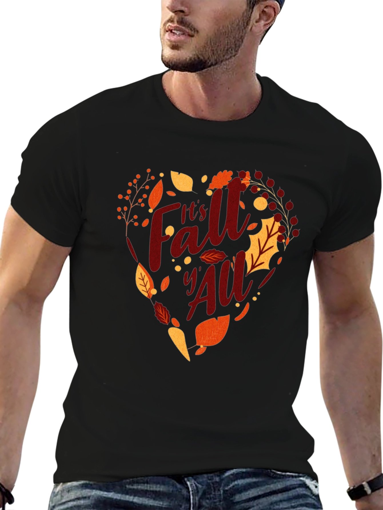 Its Fall YAll Heart Graphic Tee