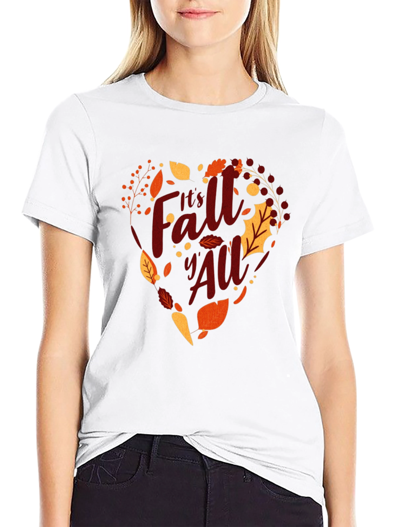 Its Fall YAll Heart Graphic Tee