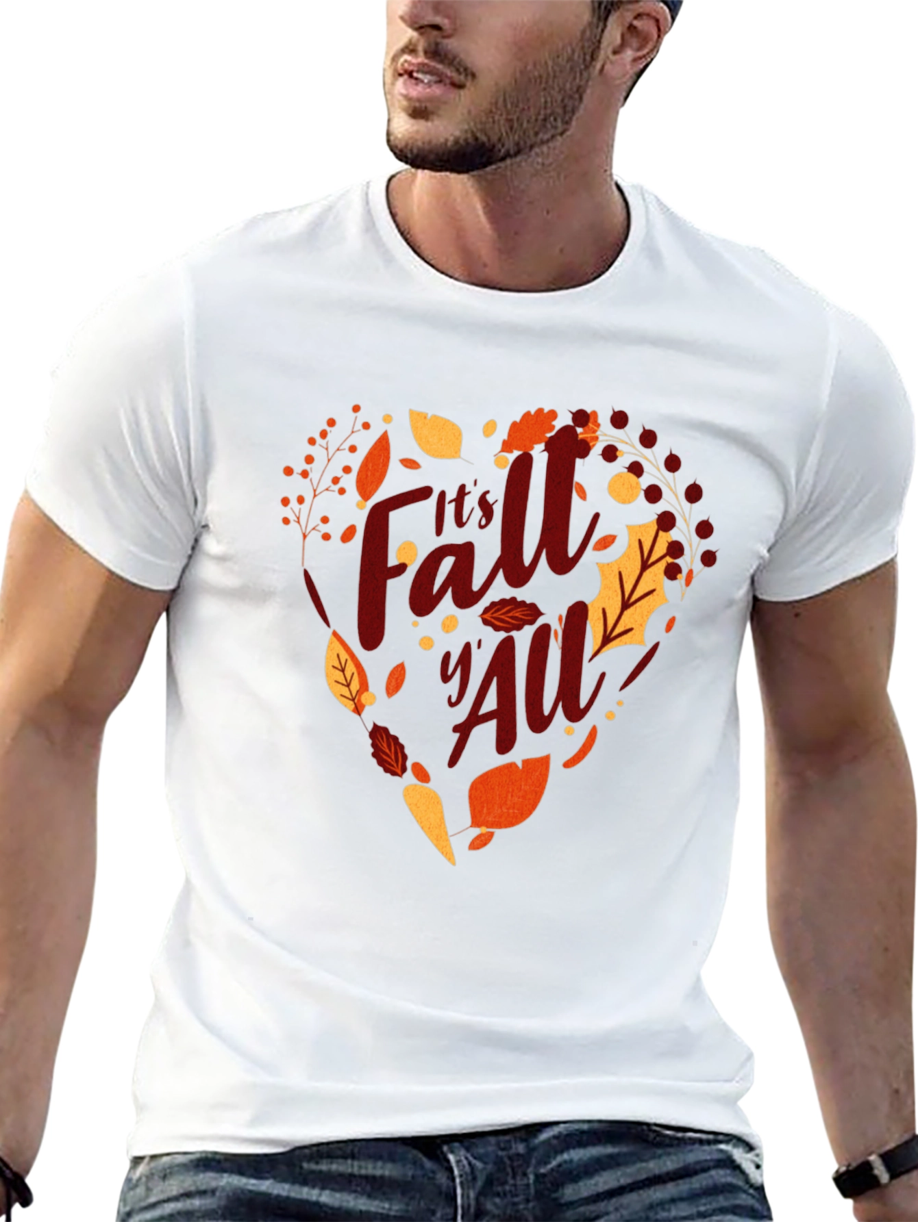 Its Fall YAll Heart Graphic Tee