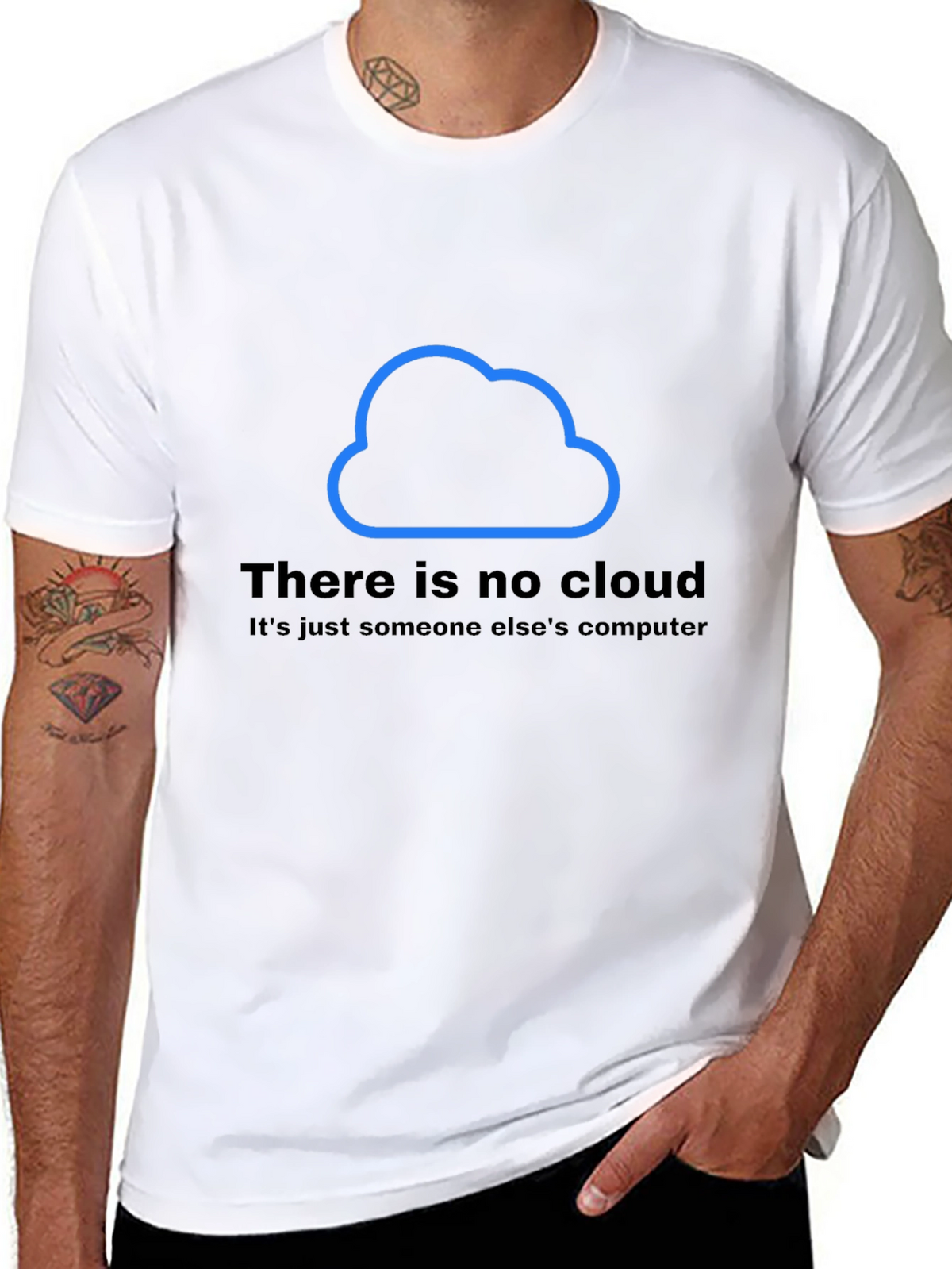There is No Cloud T-Shirt - Funny Techie Tee