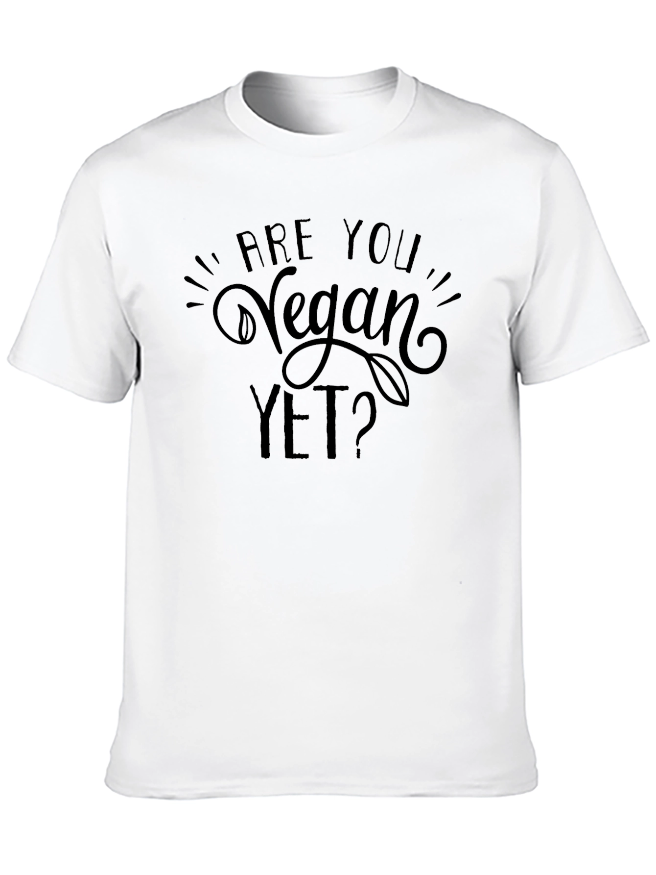 Are You Vegan Yet? Graphic Tee - Black T-Shirt