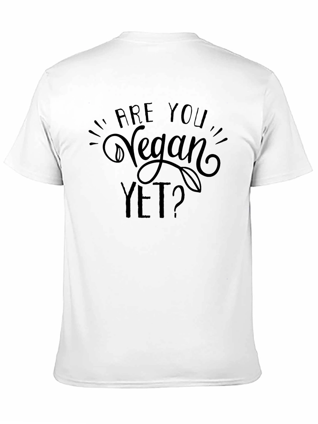 Are You Vegan Yet? Graphic Tee - Black T-Shirt