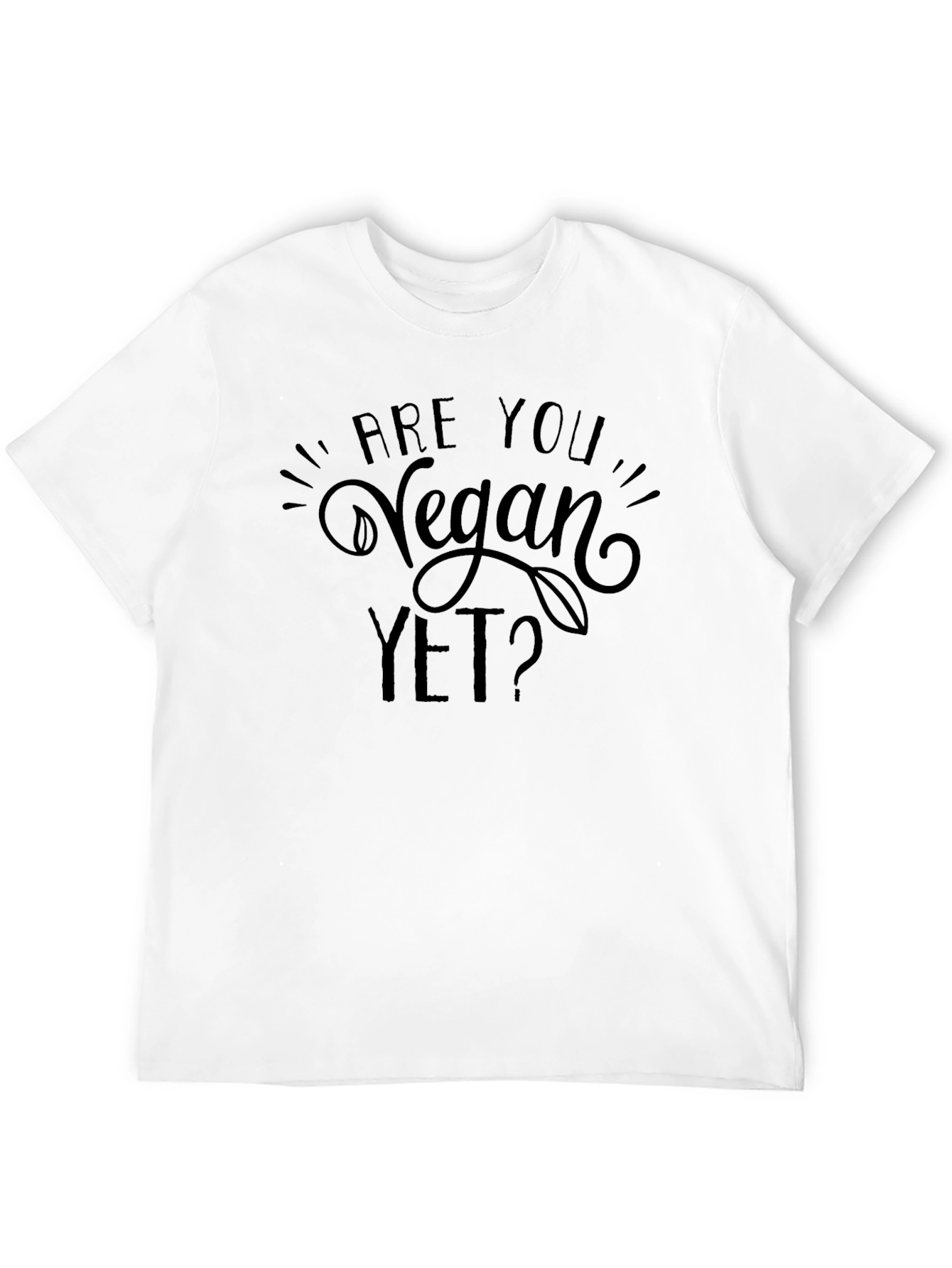 Are You Vegan Yet? Graphic Tee - Black T-Shirt