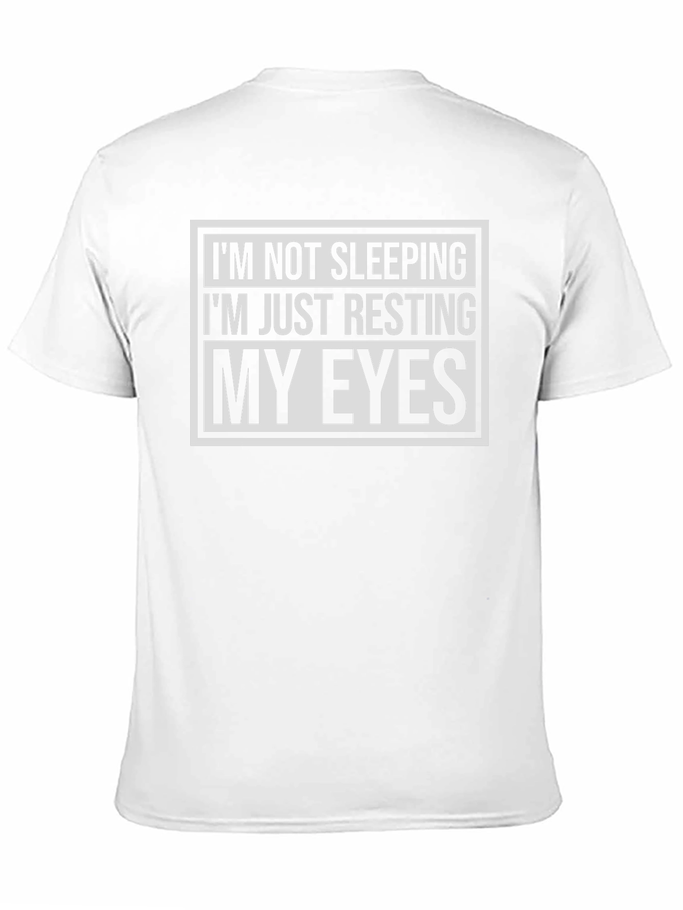 Funny Im Not Sleeping Resting My Eyes Black T-Shirt