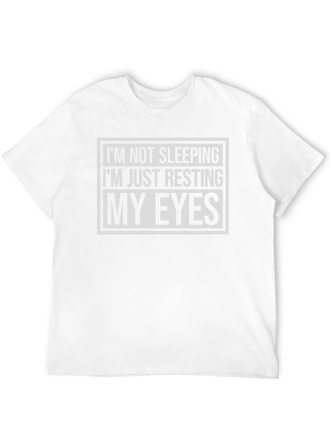 Funny Im Not Sleeping Resting My Eyes Black T-Shirt