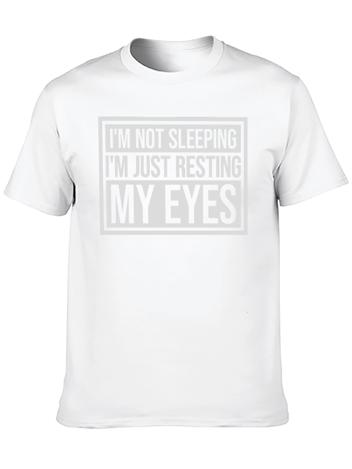Funny Im Not Sleeping Resting My Eyes Black T-Shirt