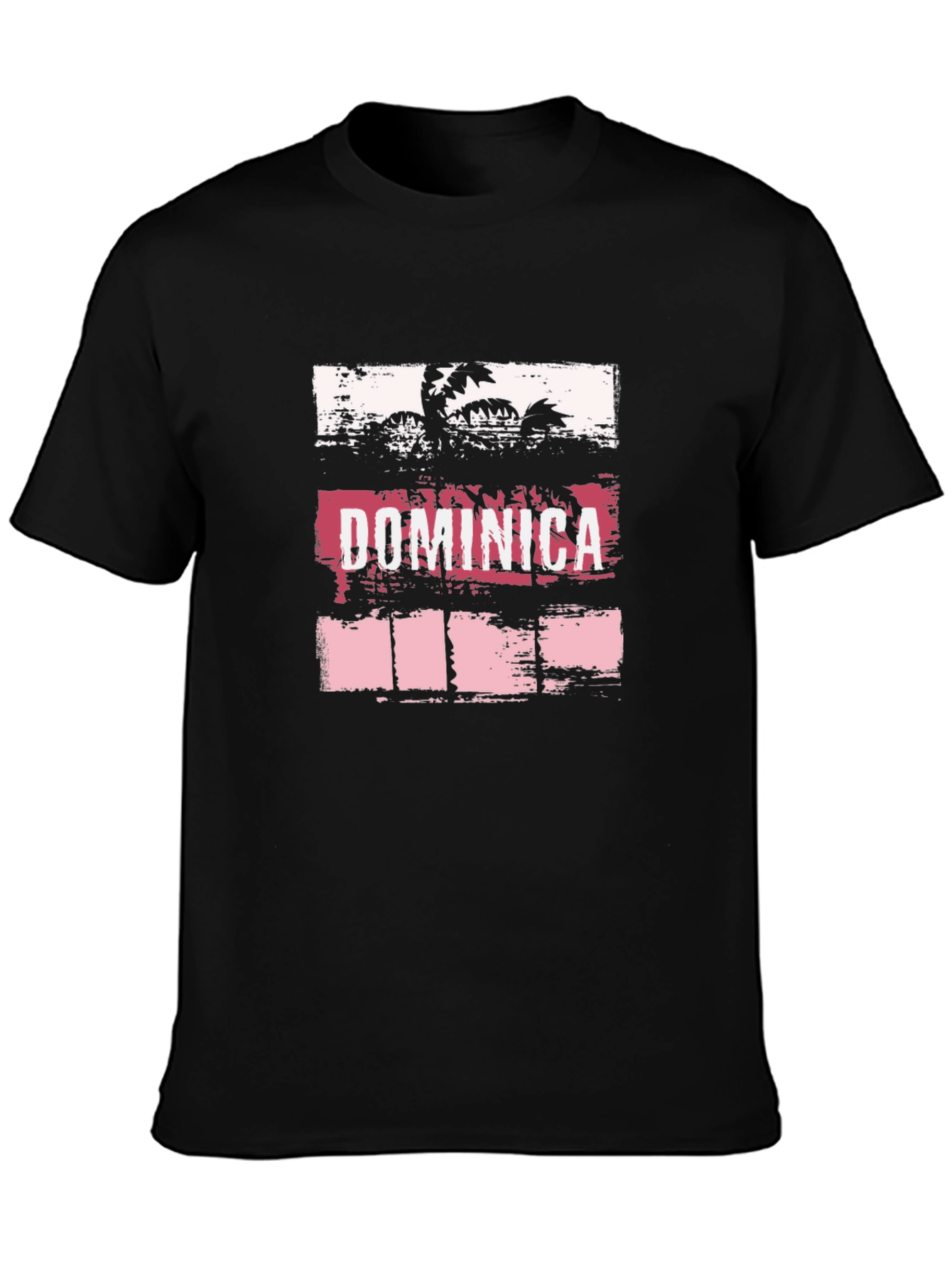 Dominica Palm Tree Graphic T-Shirt