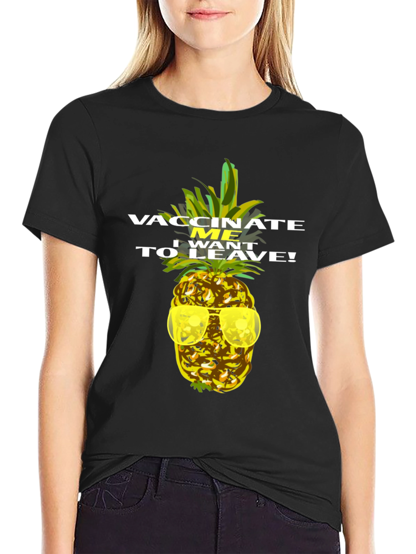 Vaccinate Me Pineapple T-Shirt