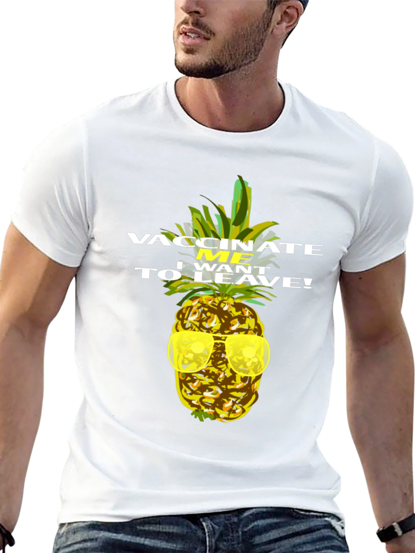 Vaccinate Me Pineapple T-Shirt