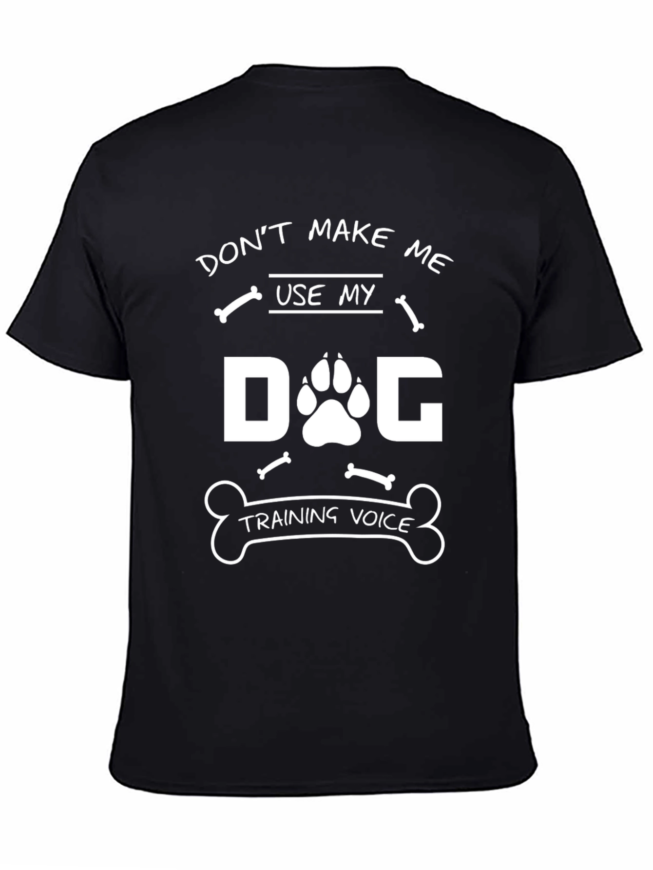Dog Training Voice T-Shirt - Novelty Pet Lover Tee
