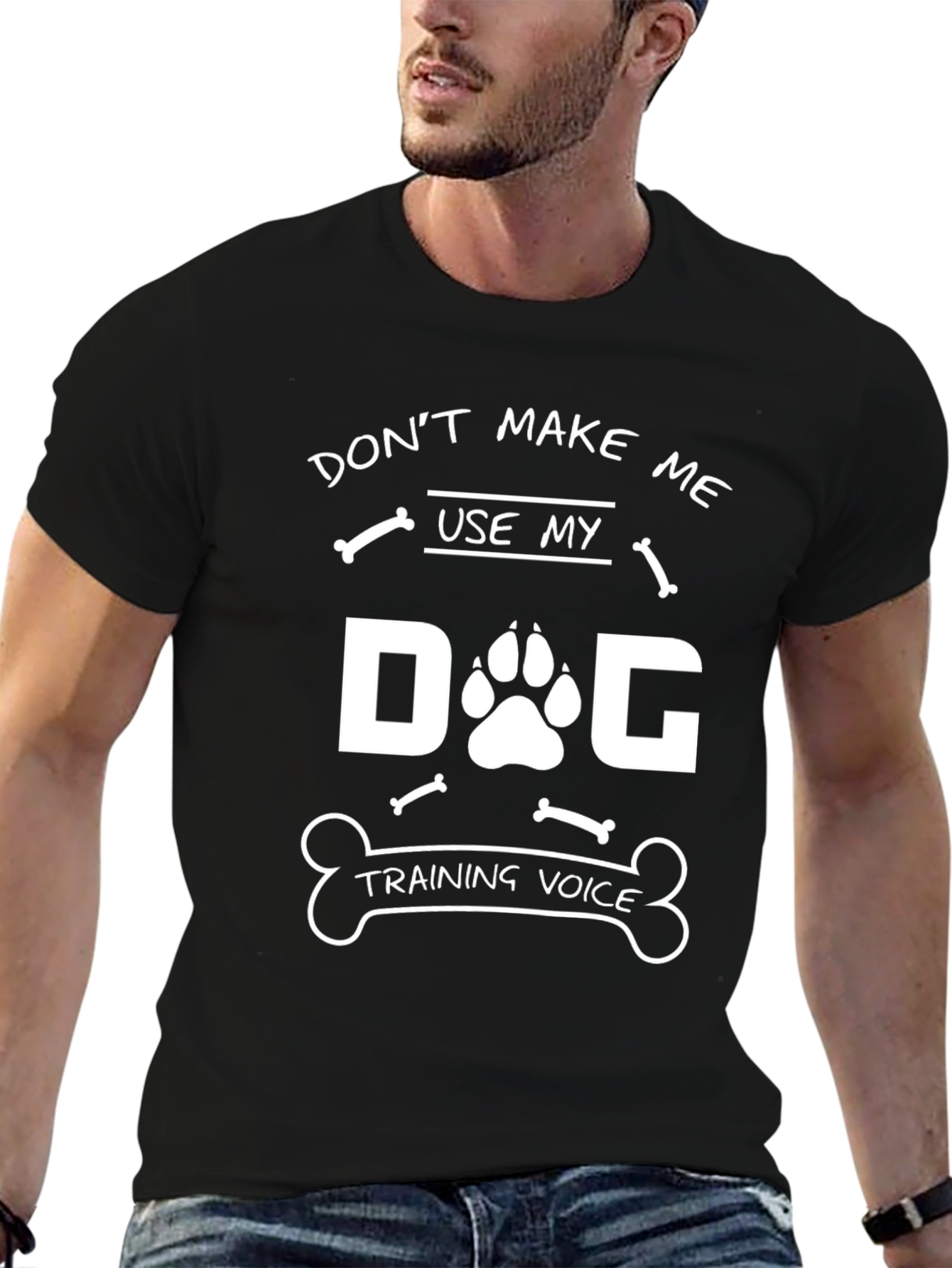 Dog Training Voice T-Shirt - Novelty Pet Lover Tee
