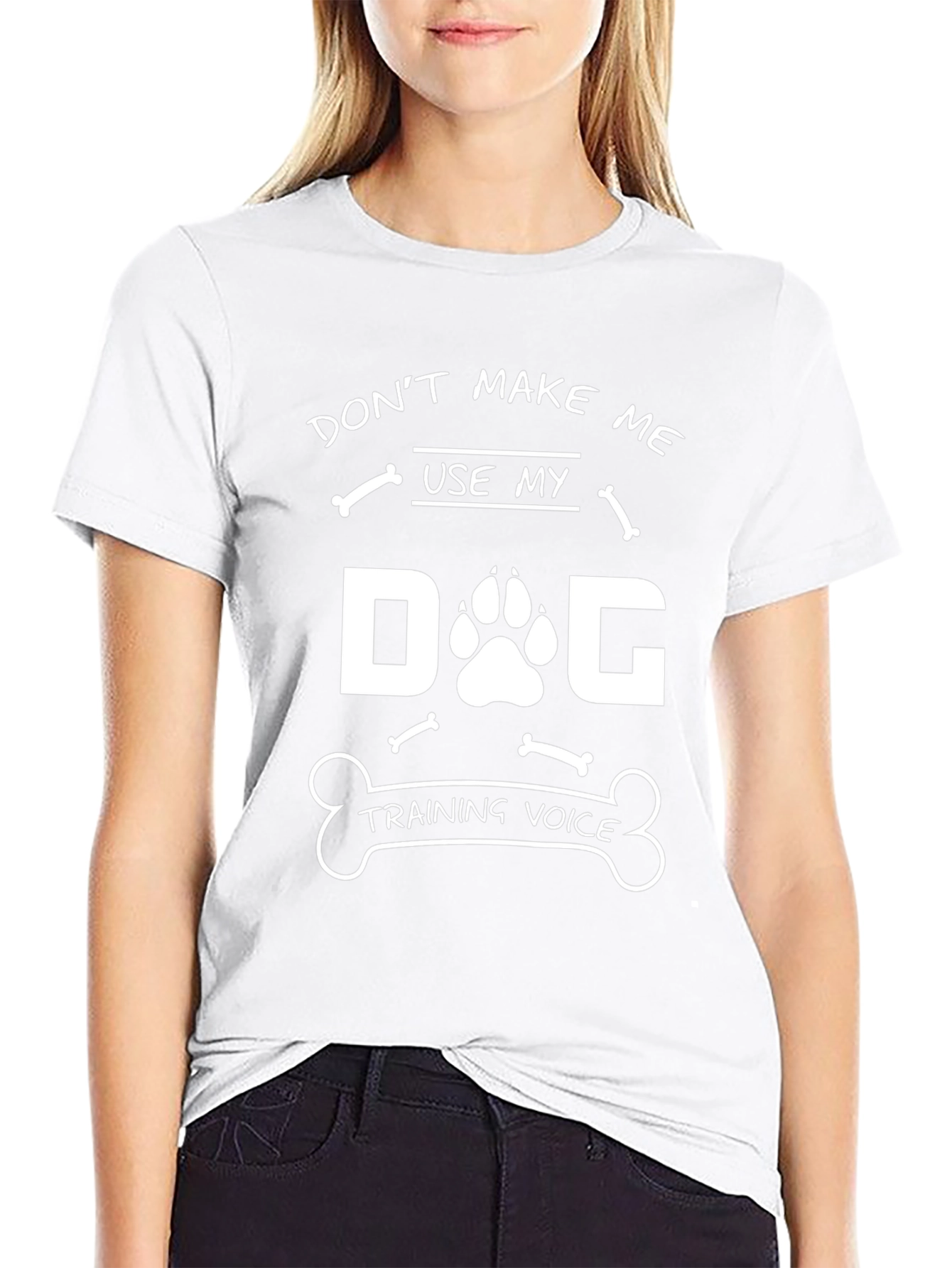 Dog Training Voice T-Shirt - Novelty Pet Lover Tee