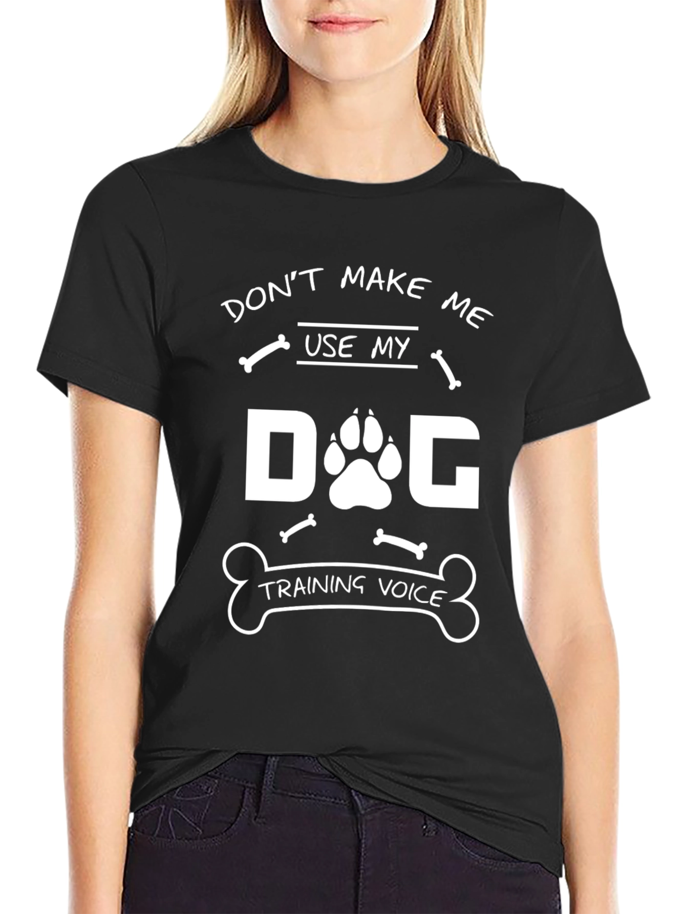 Dog Training Voice T-Shirt - Novelty Pet Lover Tee