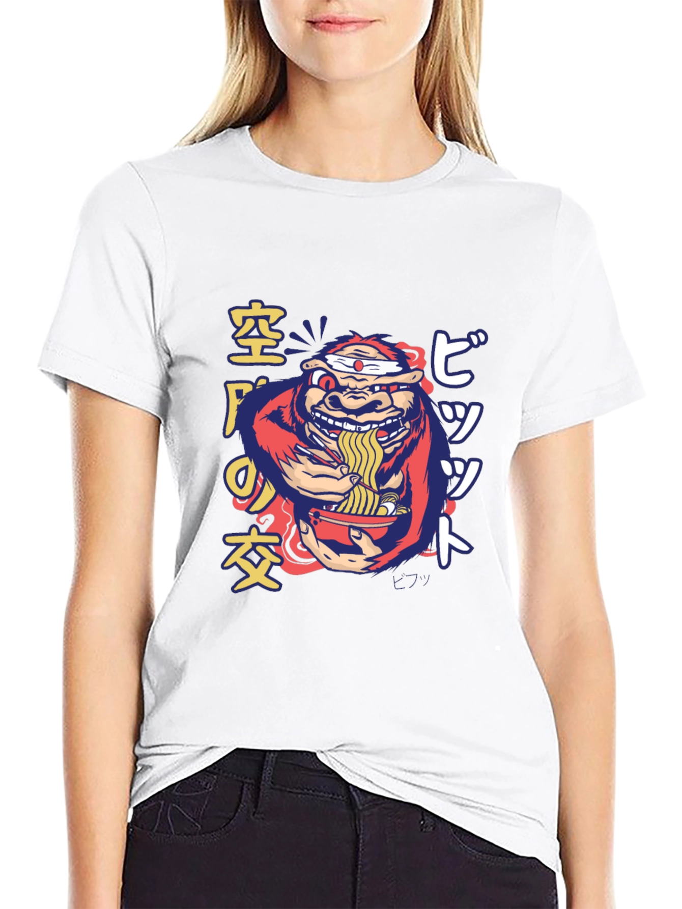 Ramen Gorilla Graphic T-Shirt - Quirky Style