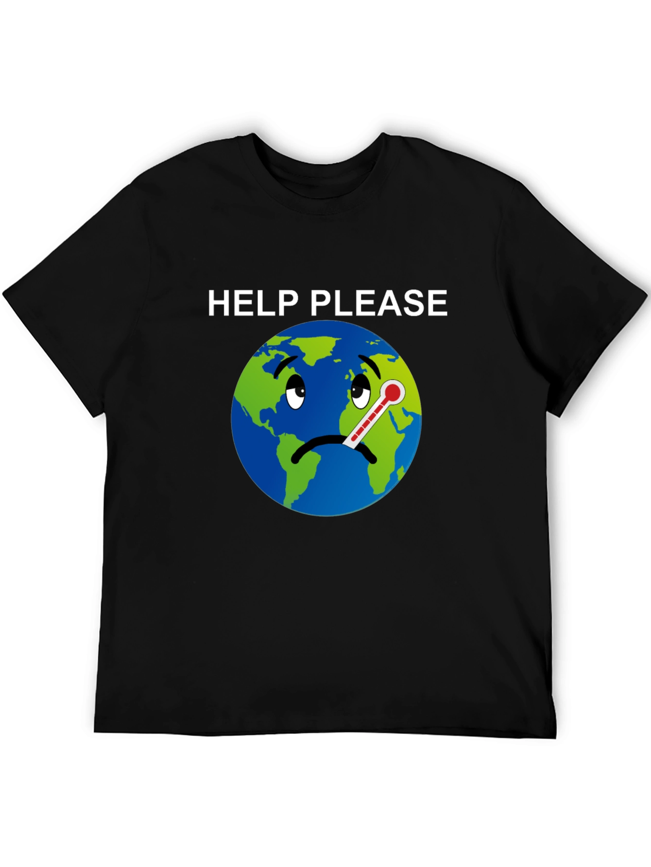 Help Please Graphic T-Shirt - Climate Change Awareness