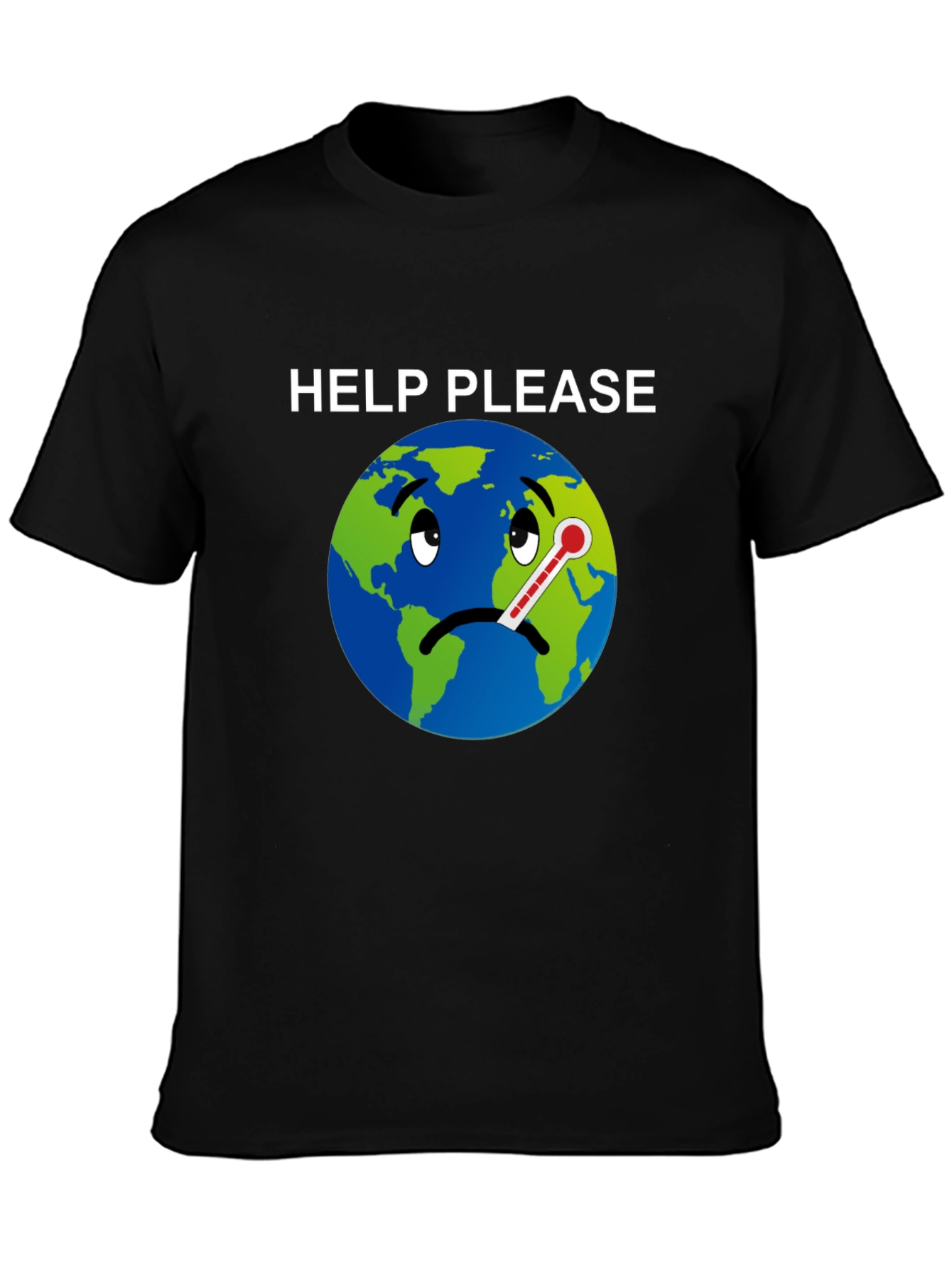 Help Please Graphic T-Shirt - Climate Change Awareness
