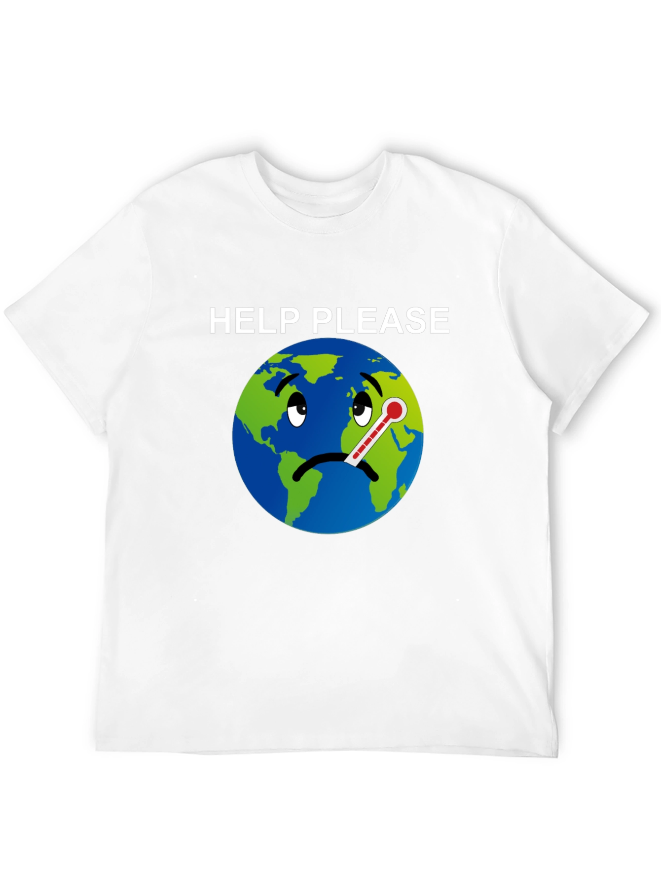 Help Please Graphic T-Shirt - Climate Change Awareness