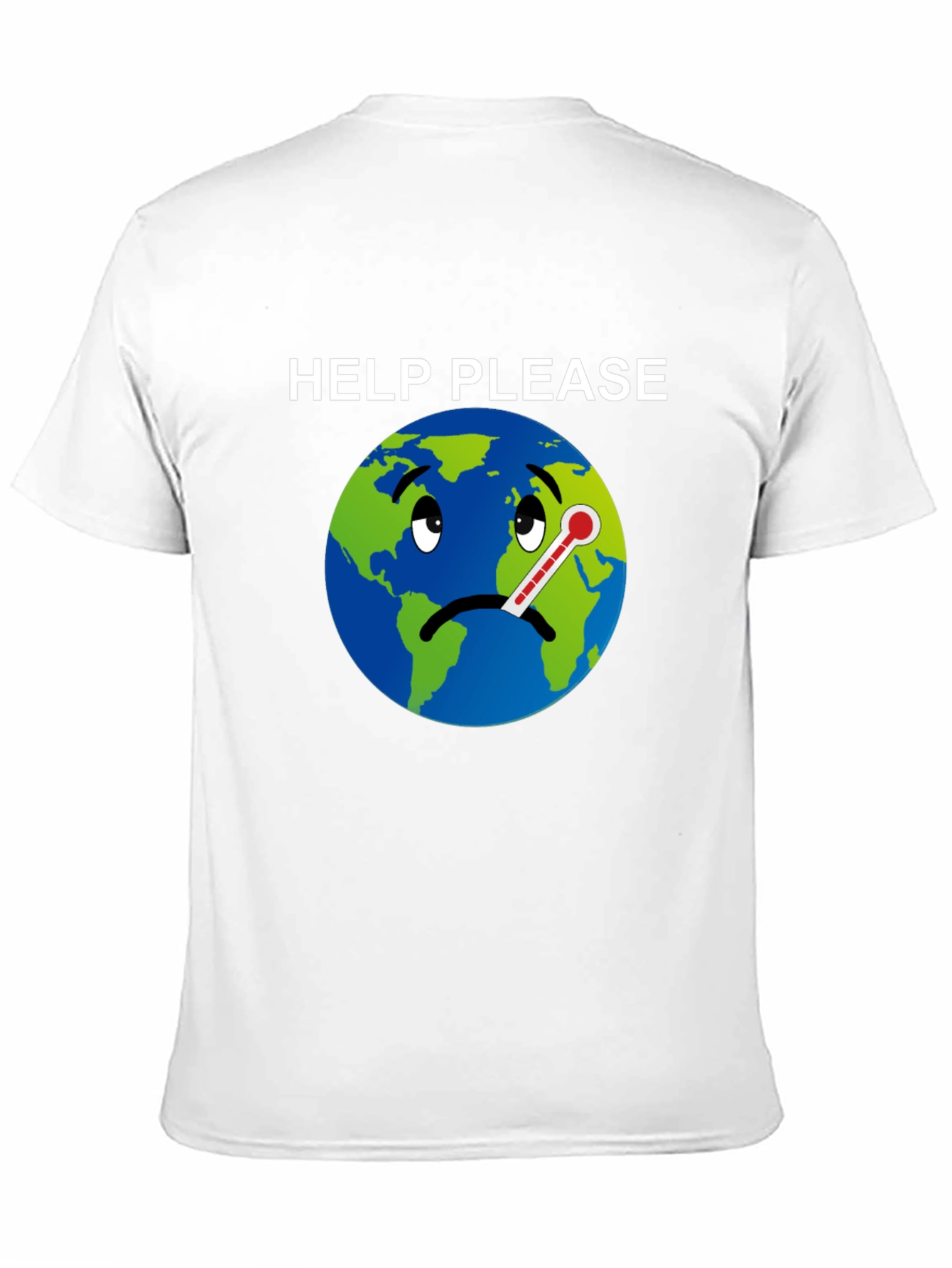 Help Please Graphic T-Shirt - Climate Change Awareness