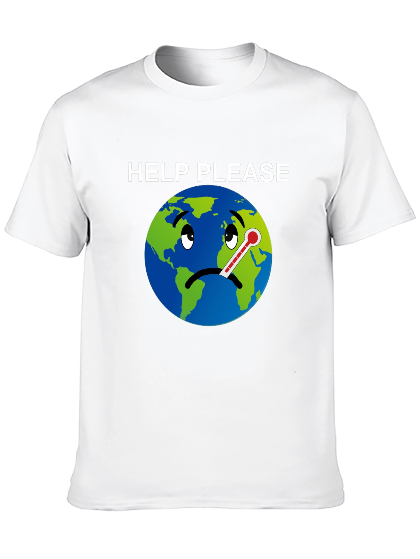 Help Please Graphic T-Shirt - Climate Change Awareness