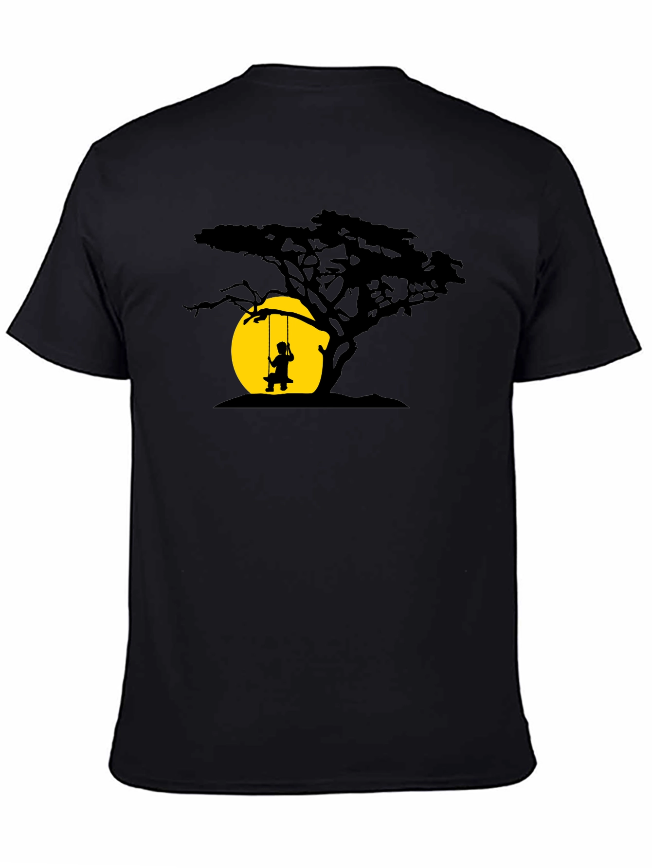 Silhouette Tree & Swing Graphic T-Shirt