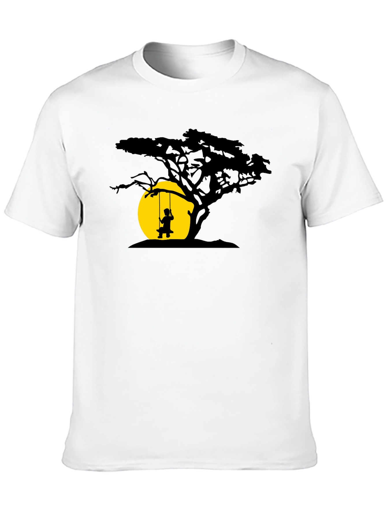 Silhouette Tree & Swing Graphic T-Shirt