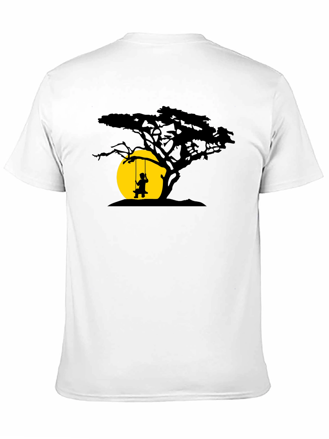 Silhouette Tree & Swing Graphic T-Shirt