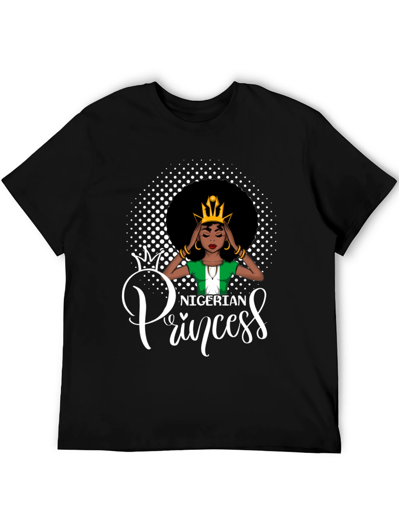 Nigerian Princess Black T-Shirt