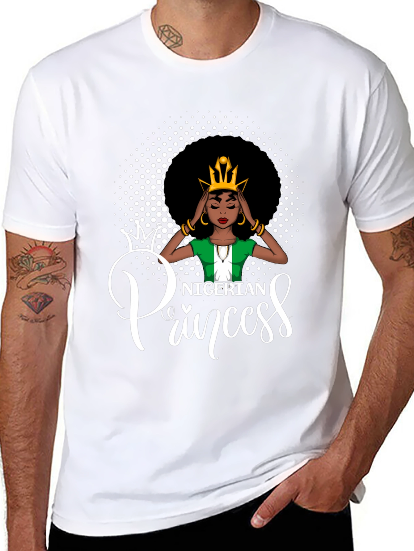 Nigerian Princess Black T-Shirt