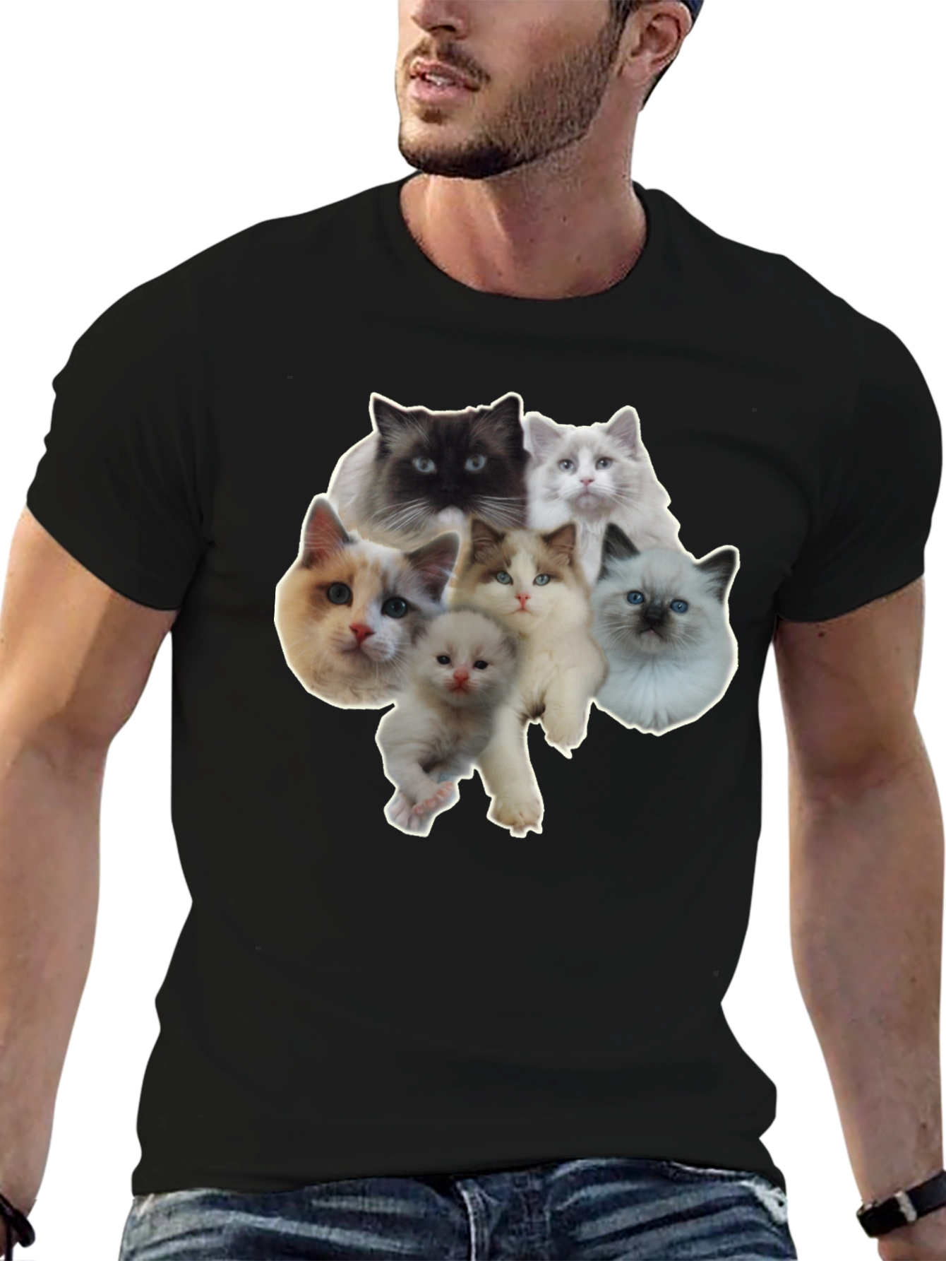 Cats T-Shirt - Cute Kitten Design