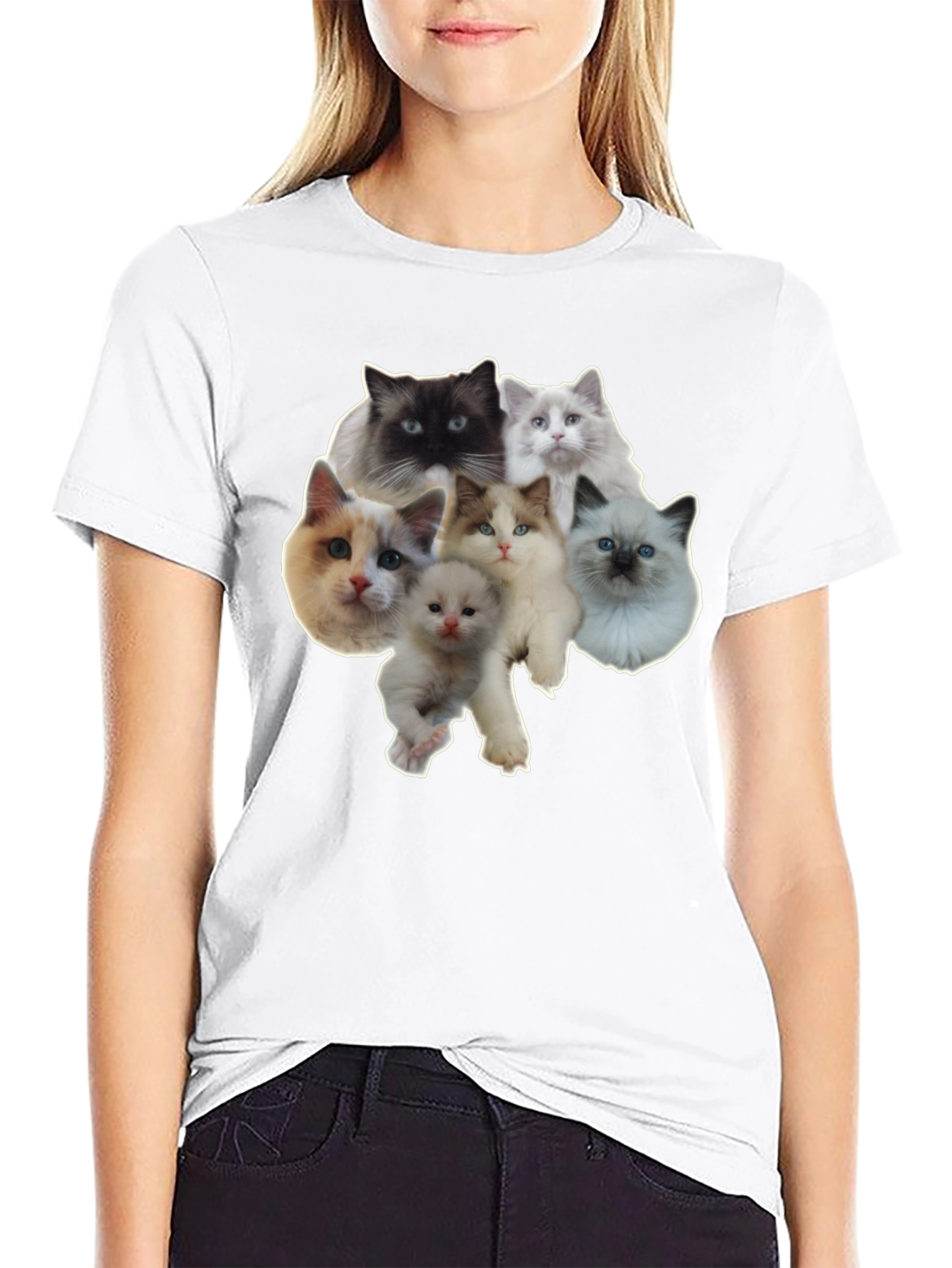 Cats T-Shirt - Cute Kitten Design