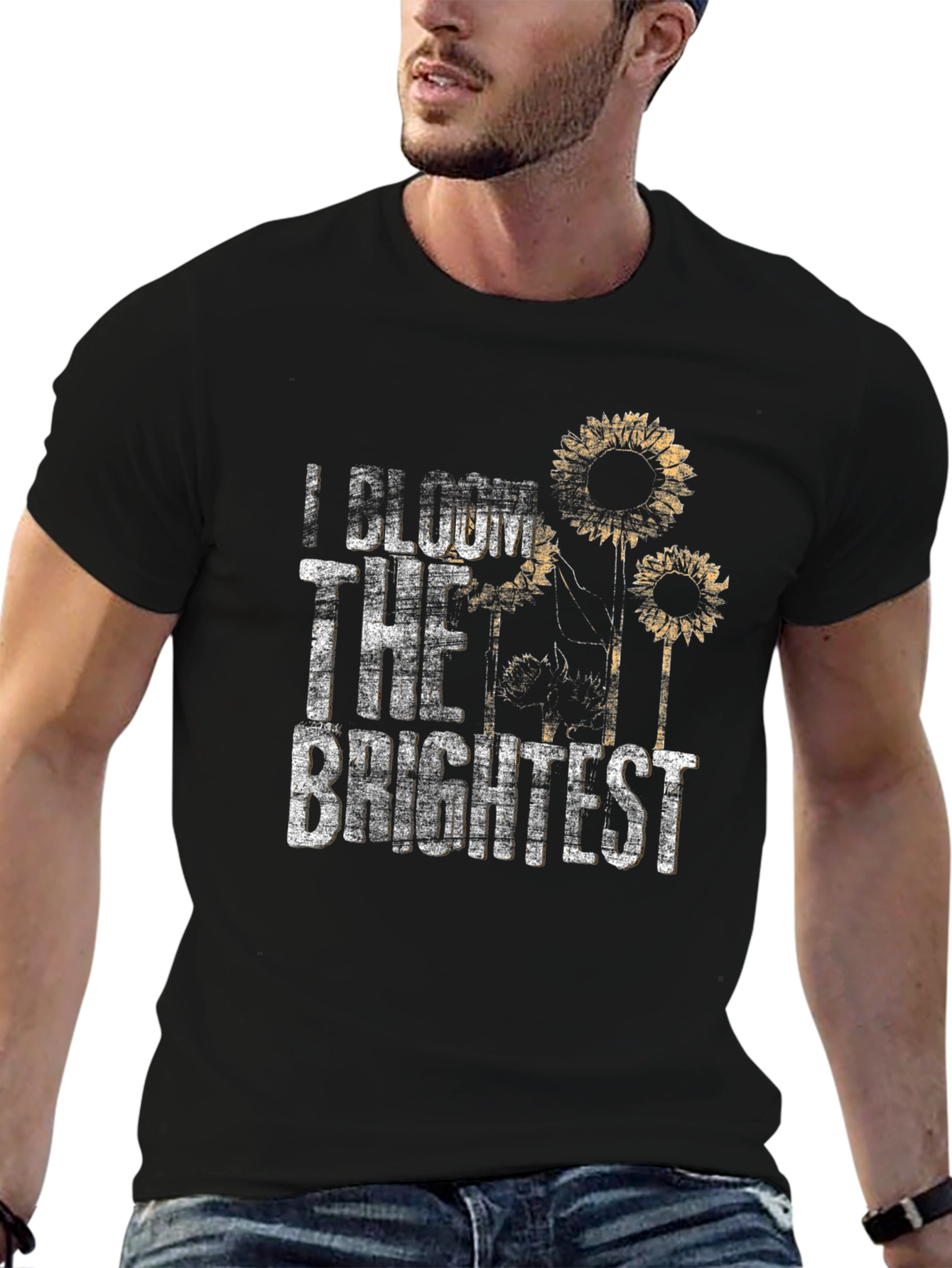 I Bloom the Brightest Sunflower Graphic T-Shirt