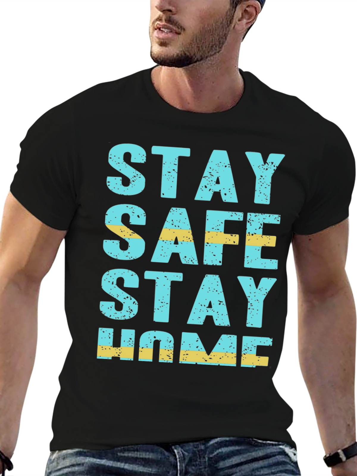 Stay Safe Stay Home Graphic Tee