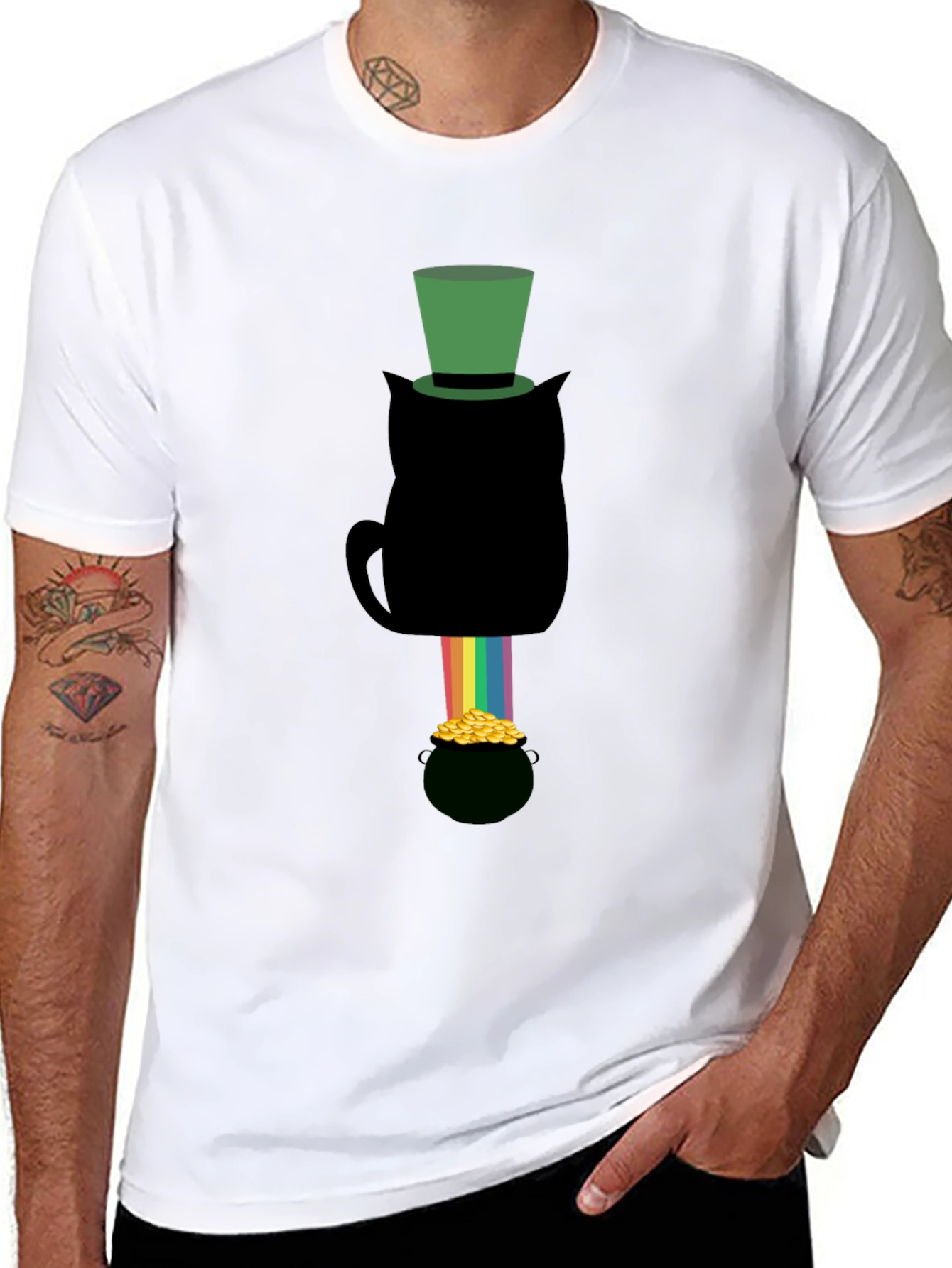 St. Patricks Day Cat T-Shirt