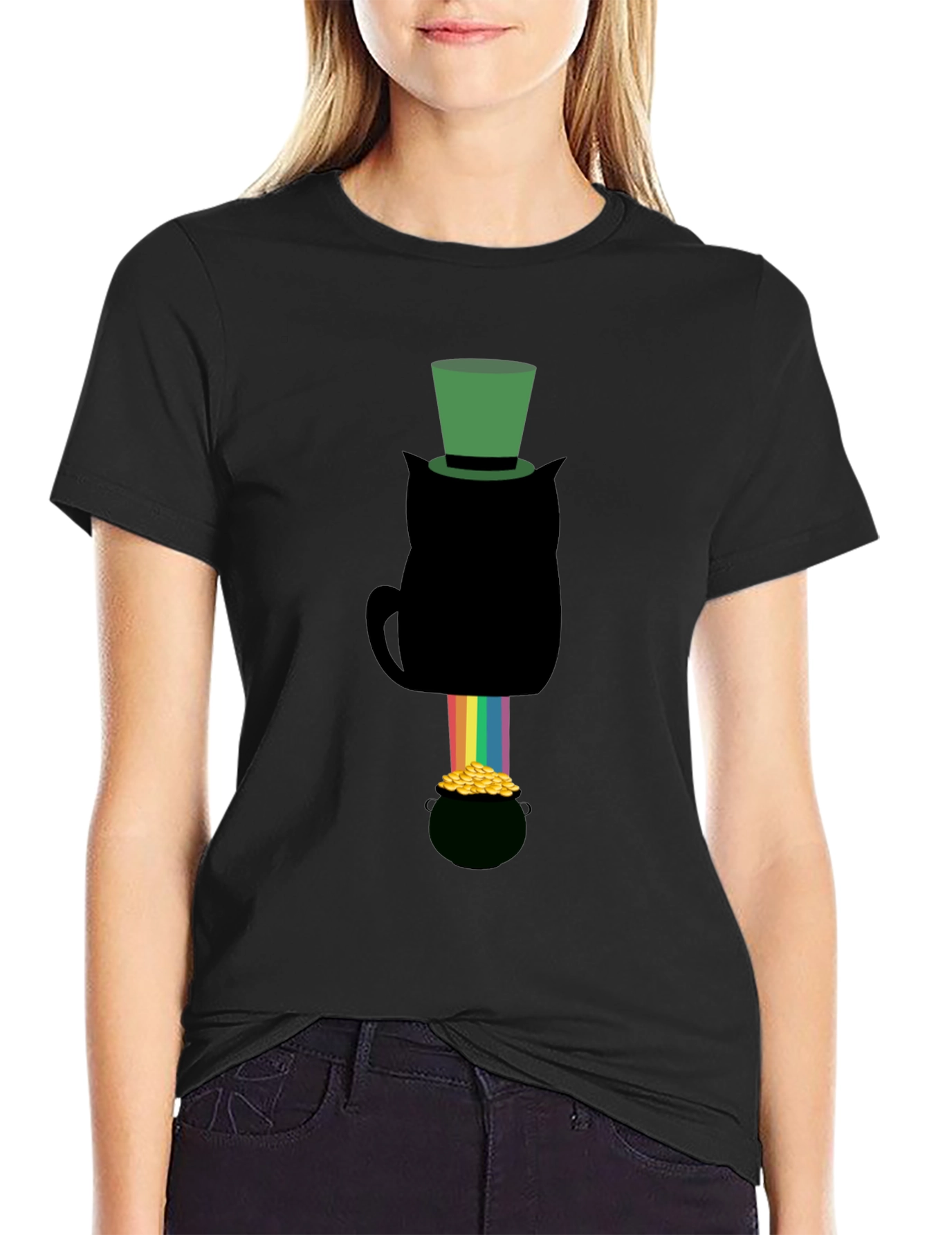 St. Patricks Day Cat T-Shirt
