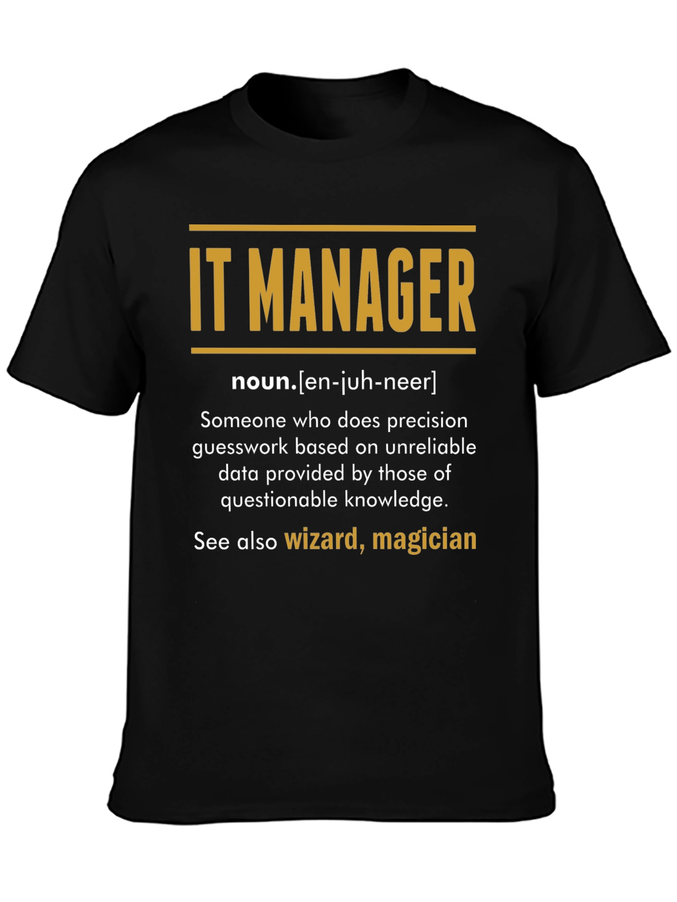 IT Manager Definition T-Shirt