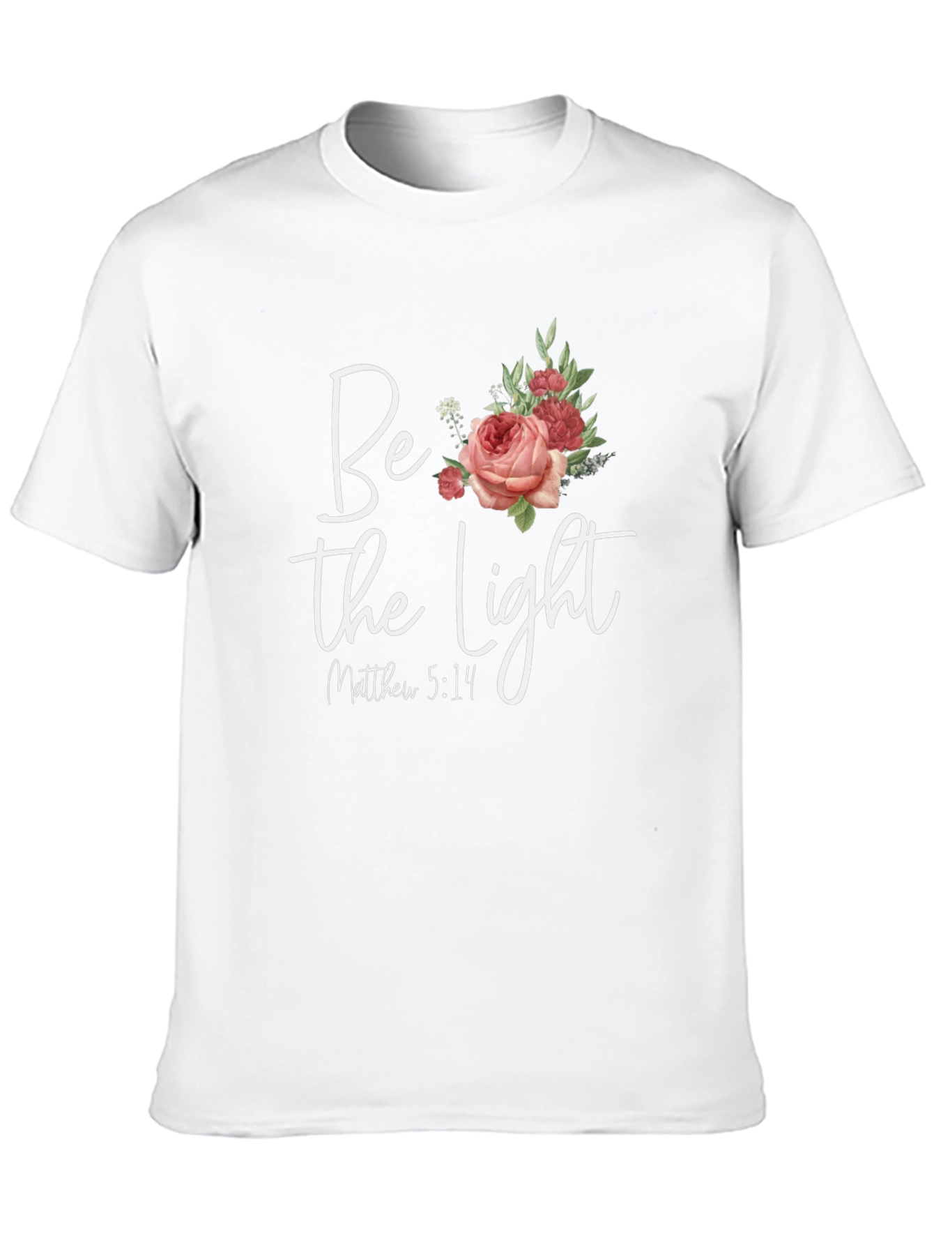 Be the Light Floral Graphic Tee