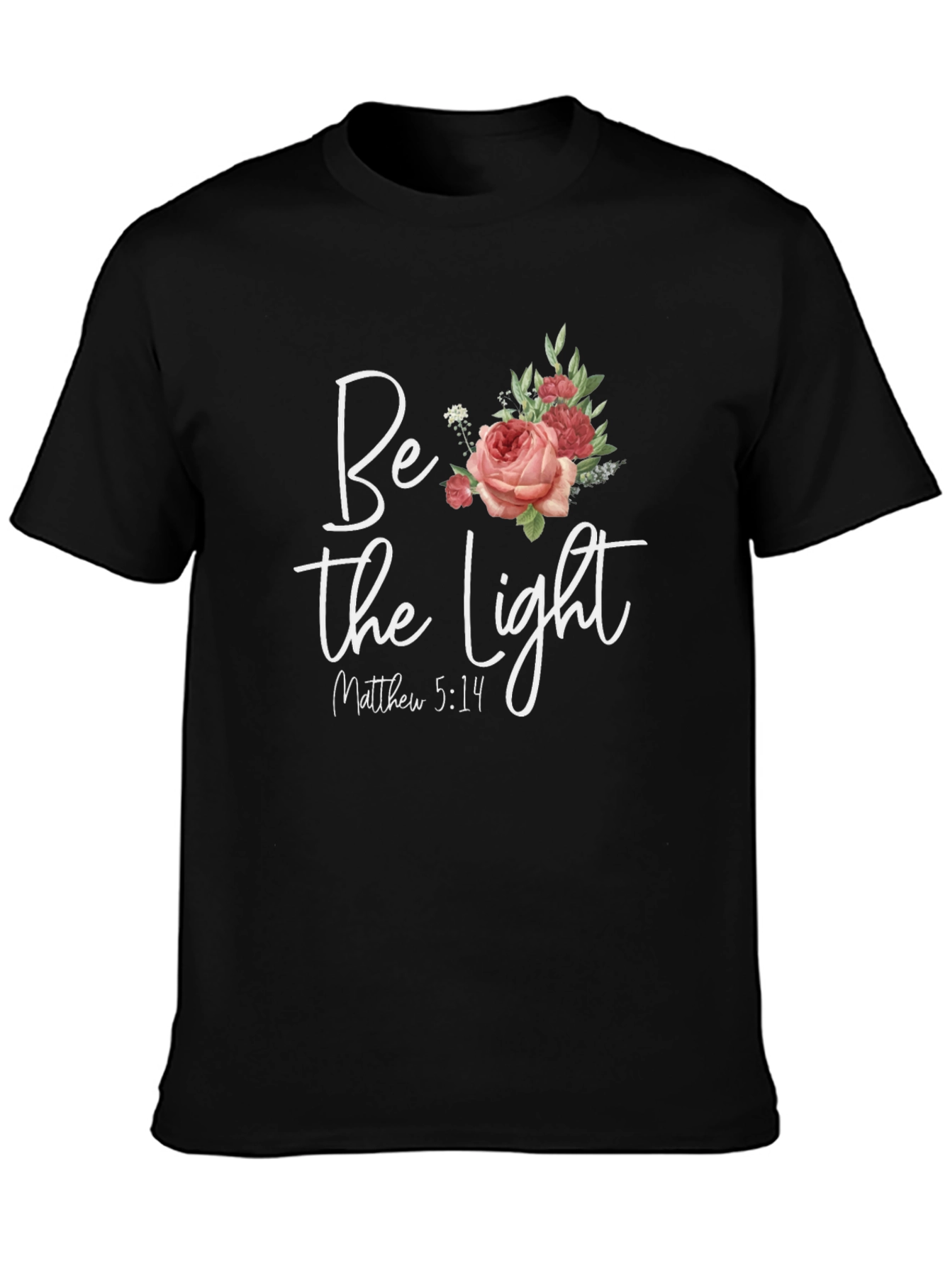 Be the Light Floral Graphic Tee