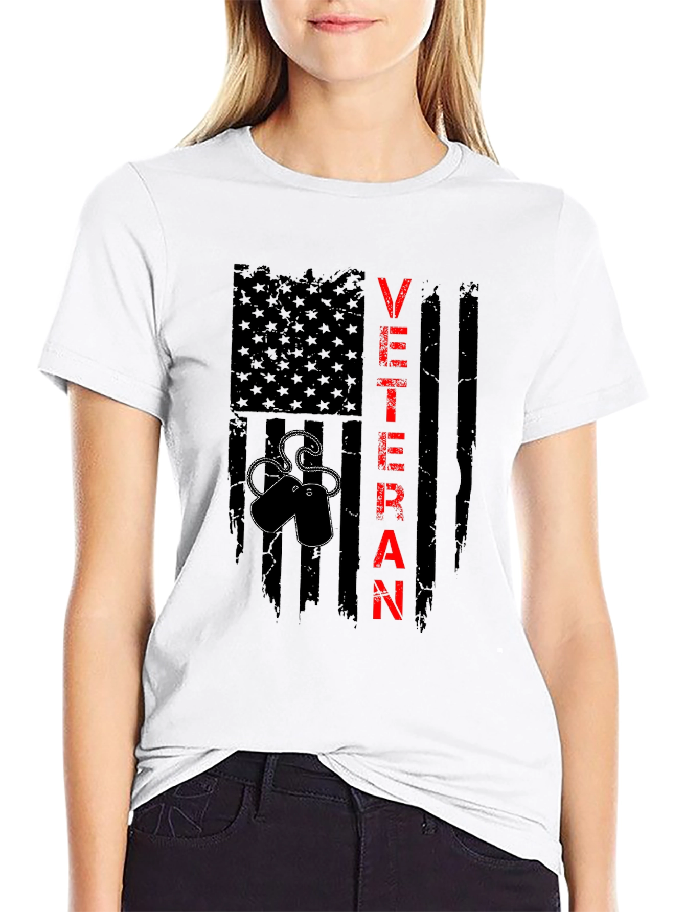 Veteran Flag T-Shirt - Patriotic Military Pride