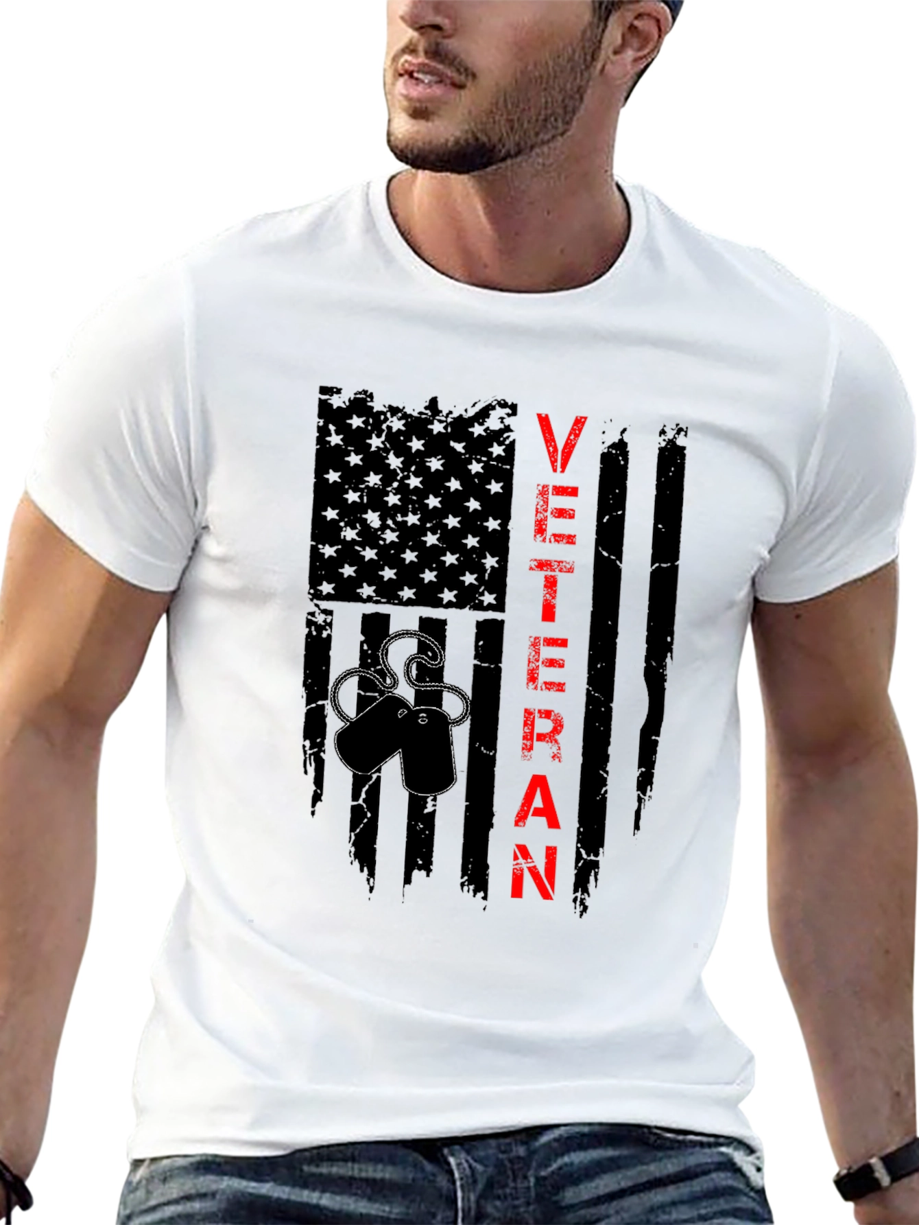 Veteran Flag T-Shirt - Patriotic Military Pride