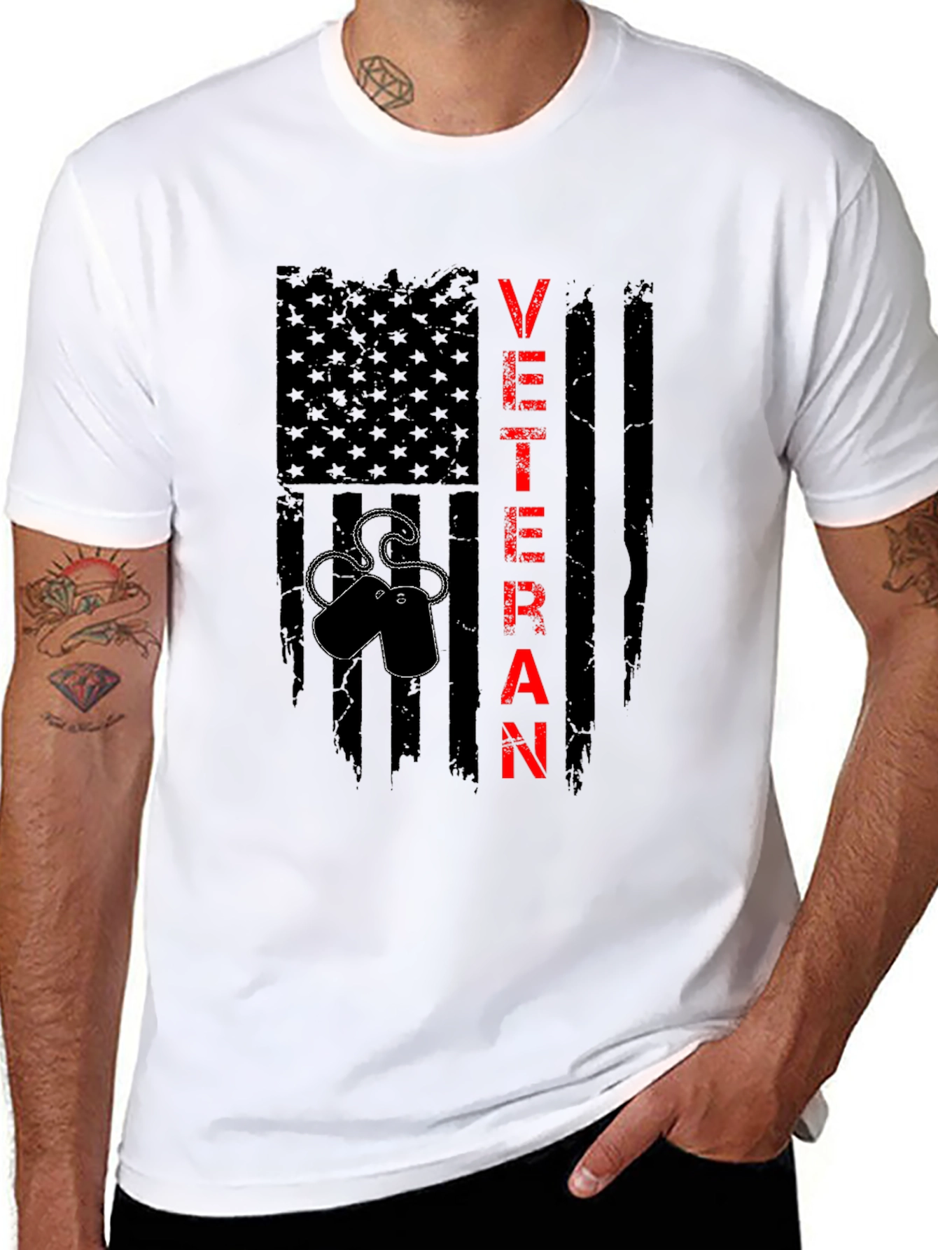 Veteran Flag T-Shirt - Patriotic Military Pride