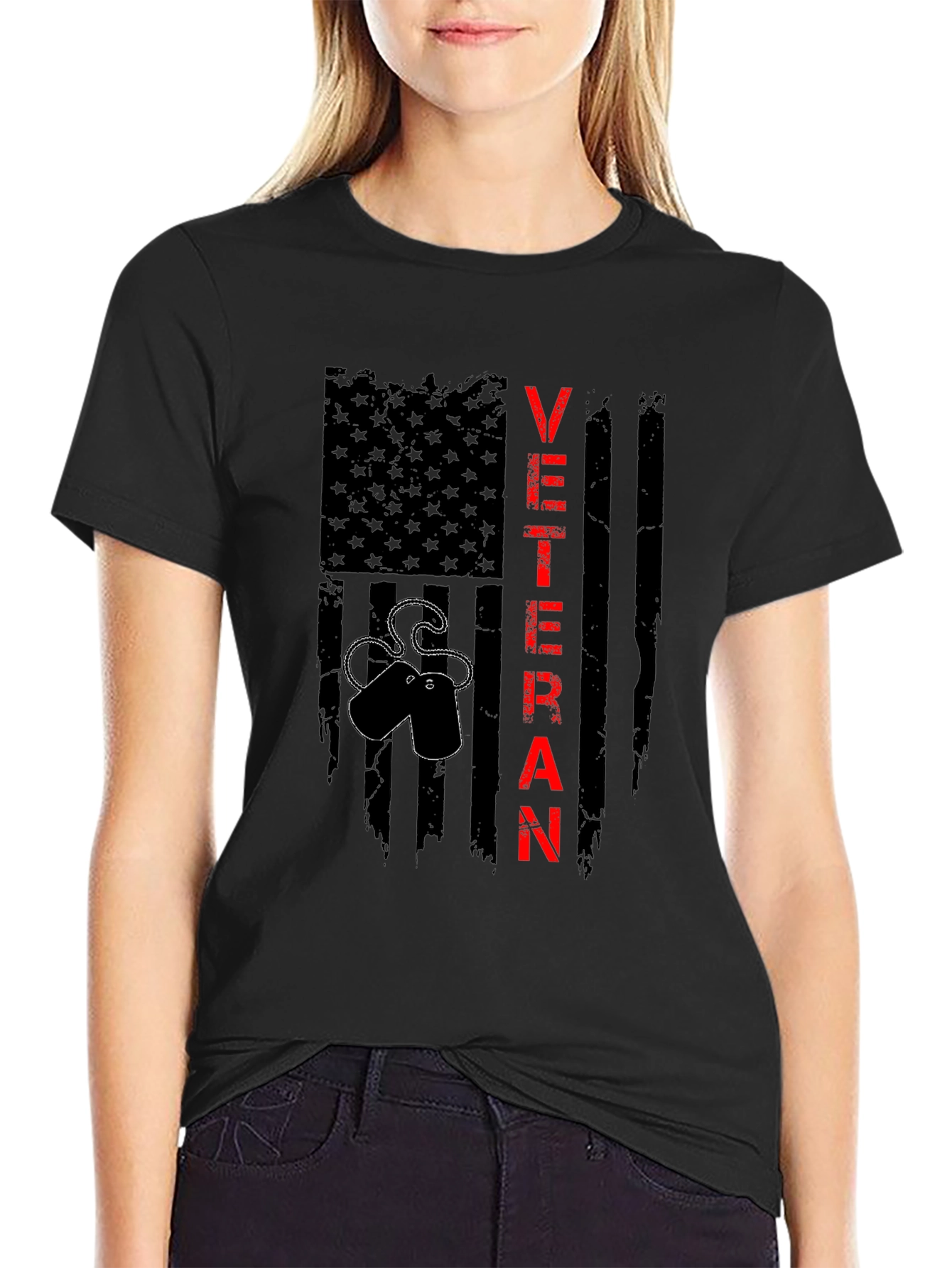 Veteran Flag T-Shirt - Patriotic Military Pride