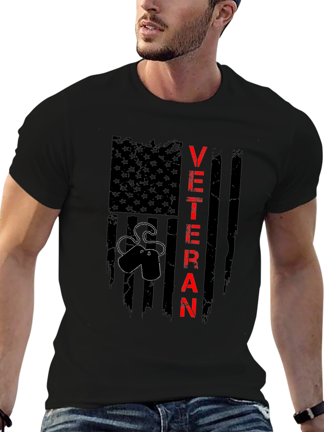 Veteran Flag T-Shirt - Patriotic Military Pride