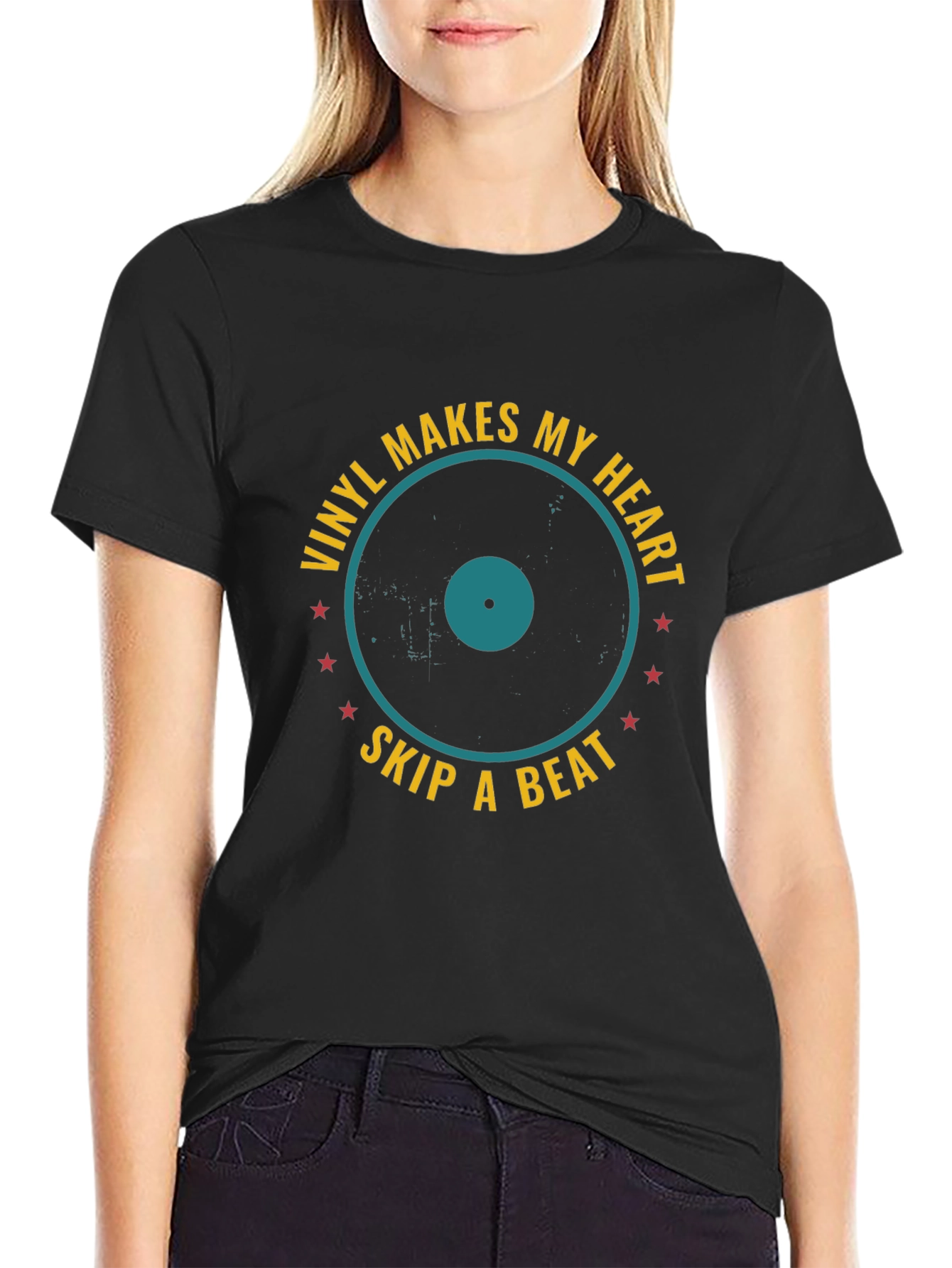 Vinyl Makes My Heart Skip A Beat T-Shirt