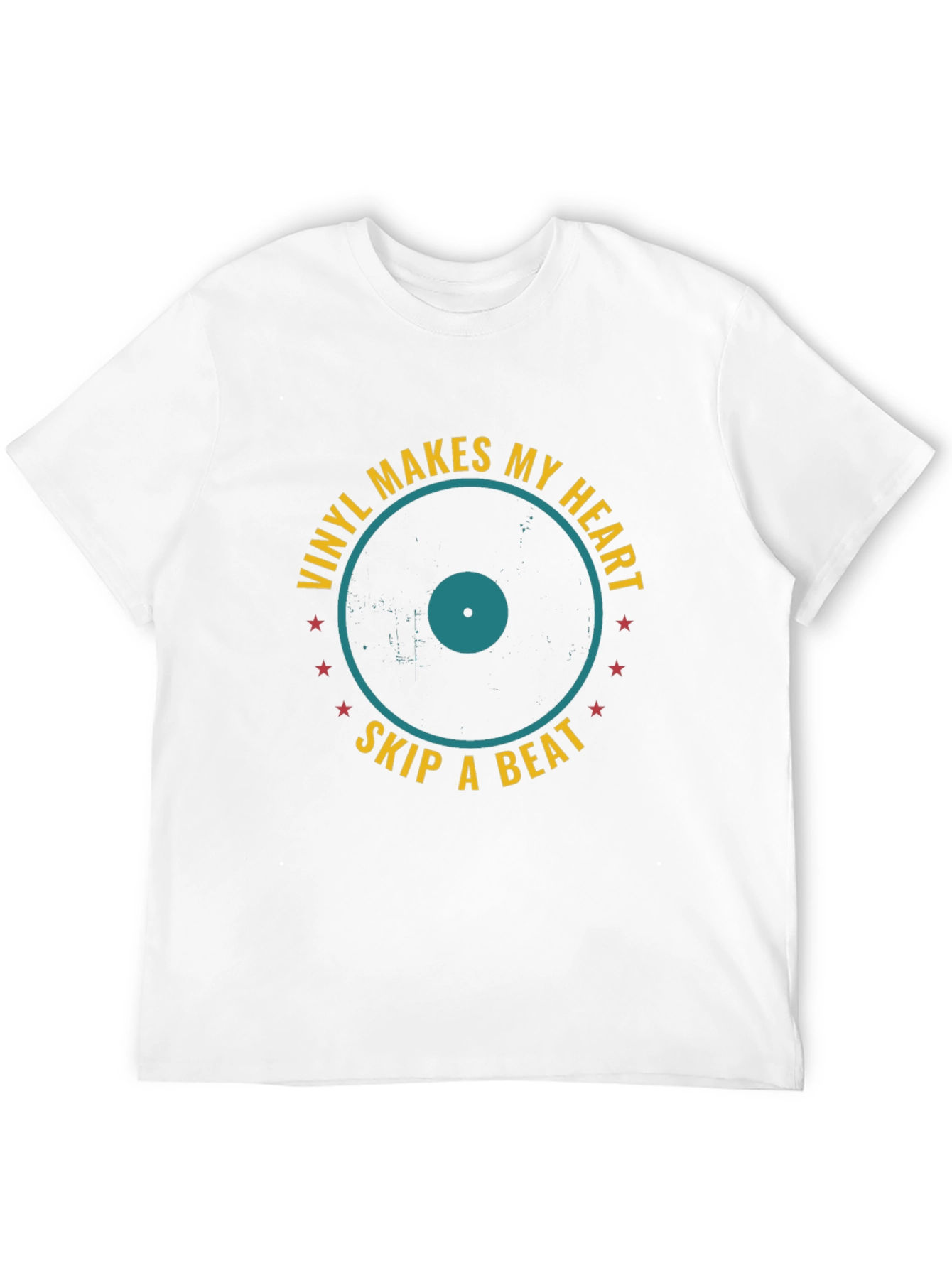 Vinyl Makes My Heart Skip A Beat T-Shirt
