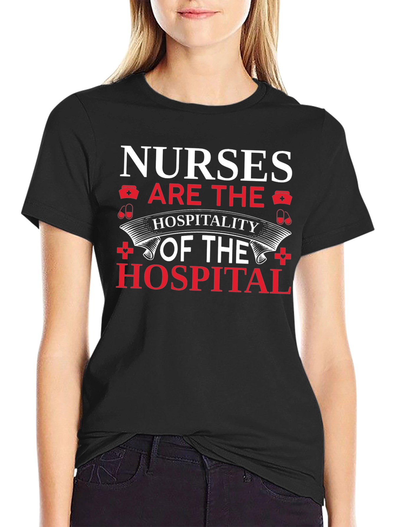 Nurses Hospitality T-Shirt - Black