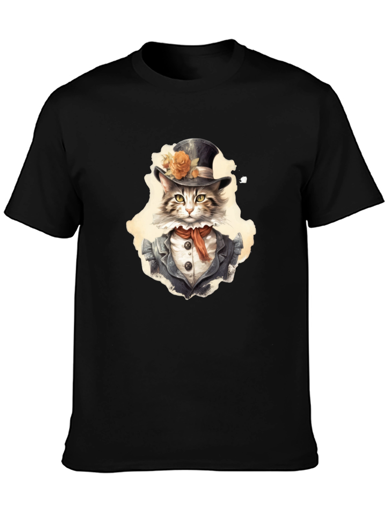 Dapper Cat T-Shirt - Top Hat & Tails!