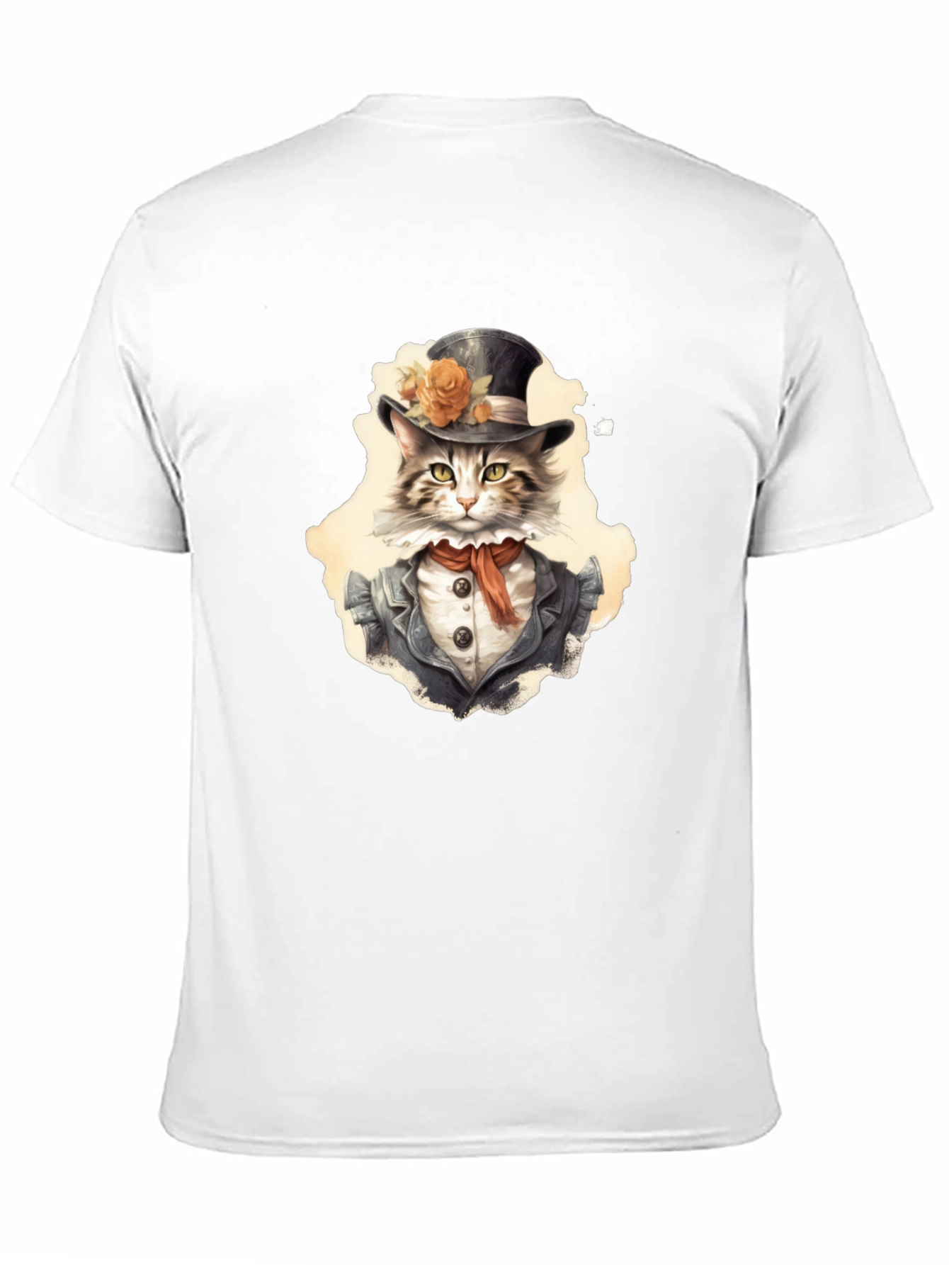 Dapper Cat T-Shirt - Top Hat & Tails!