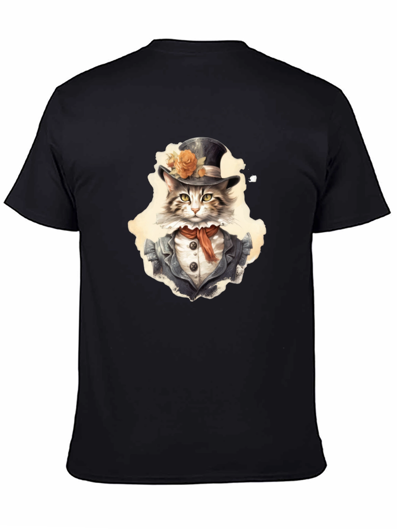 Dapper Cat T-Shirt - Top Hat & Tails!