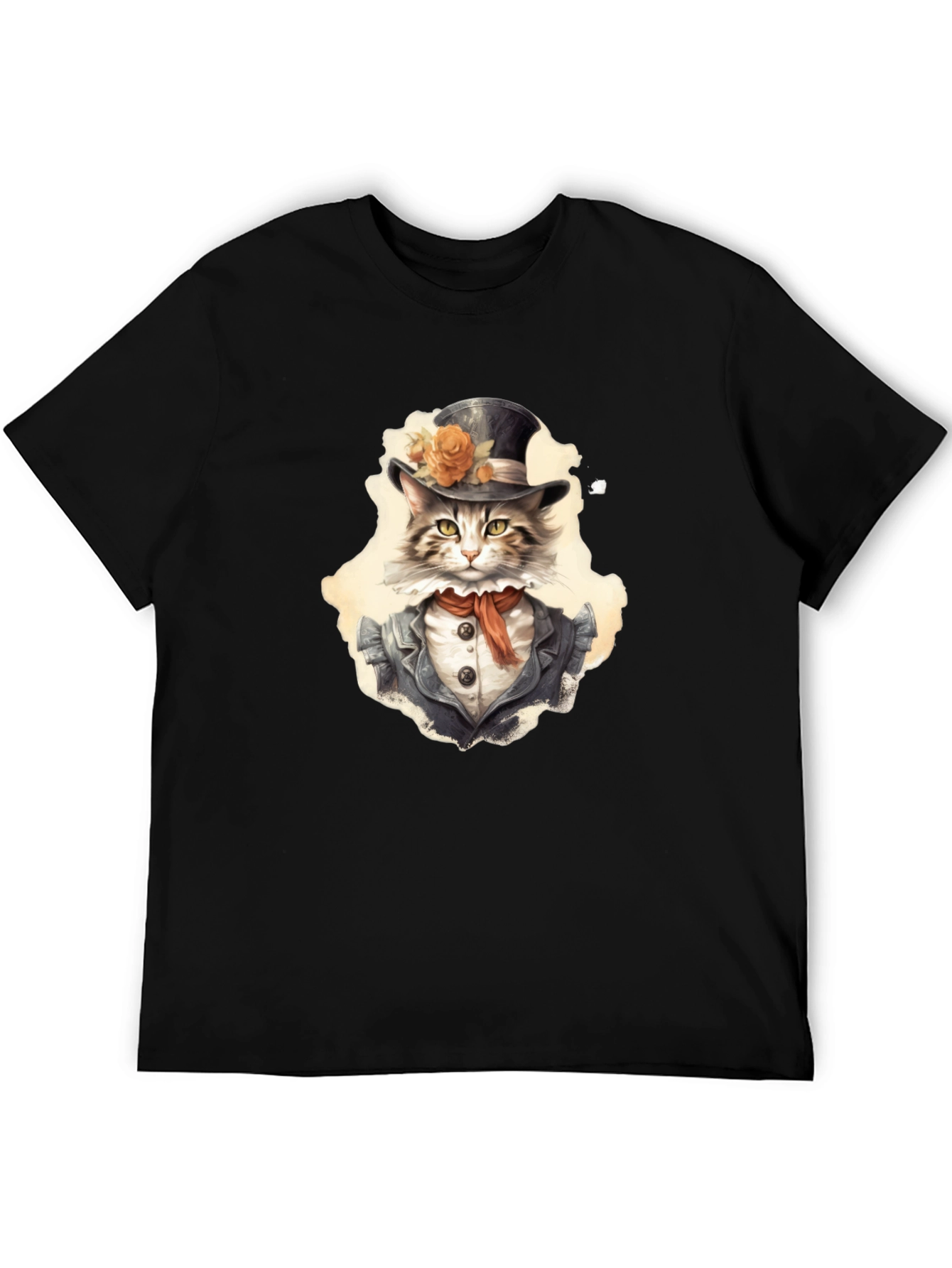 Dapper Cat T-Shirt - Top Hat & Tails!